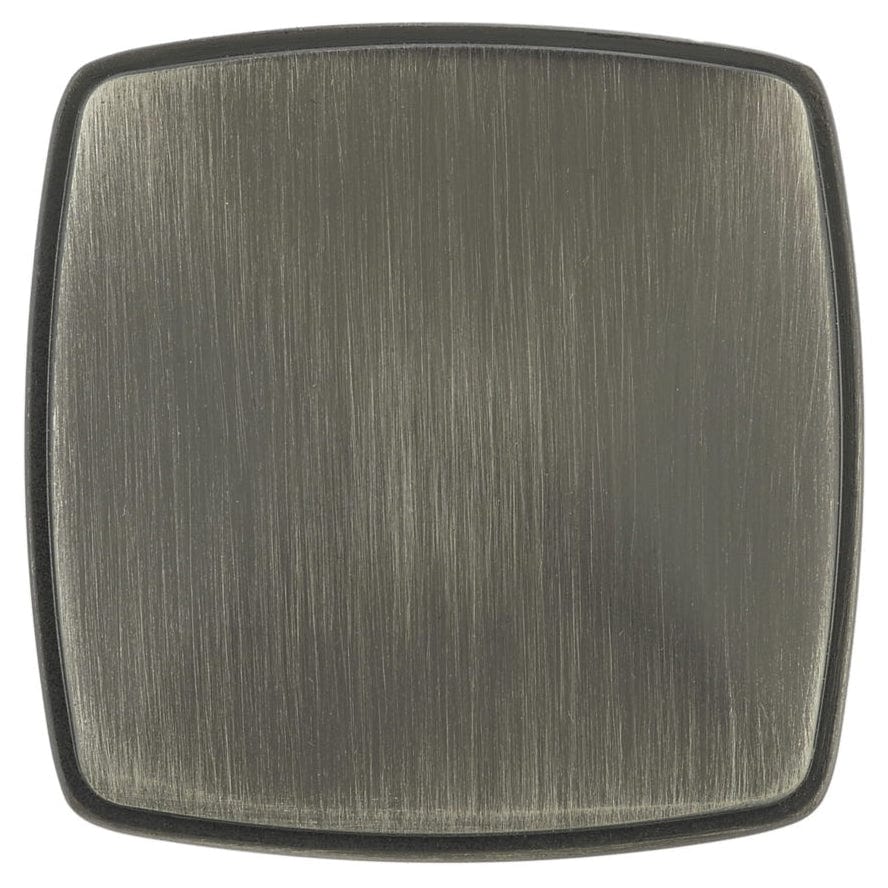 Transitional Square Knob - 1-11/16" x 1-11/16" - Antique Nickel - Image 2