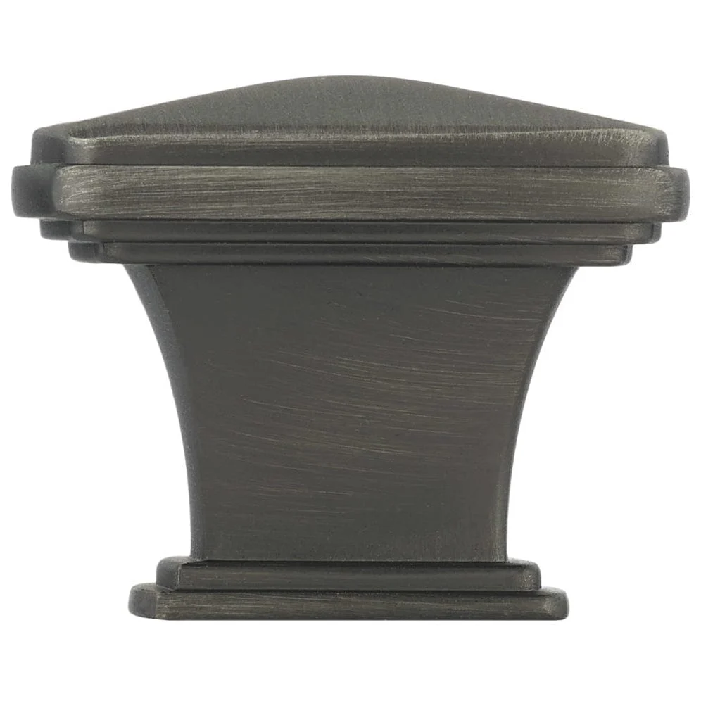 Transitional Square Knob - 1-11/16" x 1-11/16" - Antique Nickel - Image 3