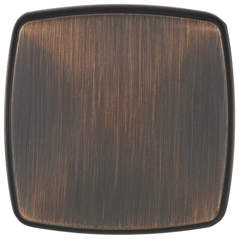 Transitional Square Knob - 1-11/16" x 1-11/16" - Brushed Oil-Rubbed Bronze - Image 2