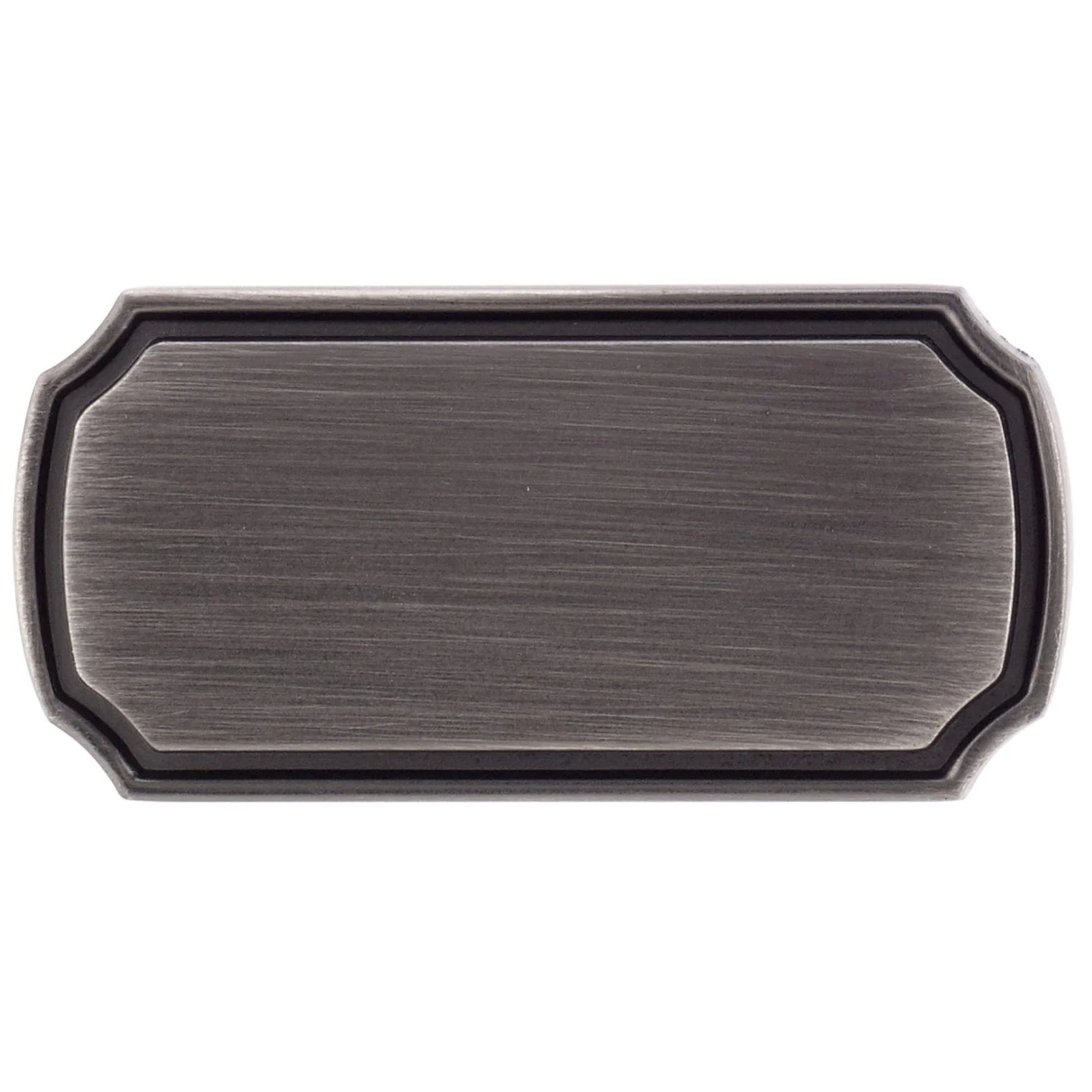 Transitional Knob, 1-11/16" x 27/32", Antique Nickel - Image 2