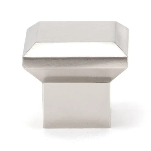 Transitional Knob Square - 1-11/32" x 1-11/32" - Brushed Nickel - Image 3