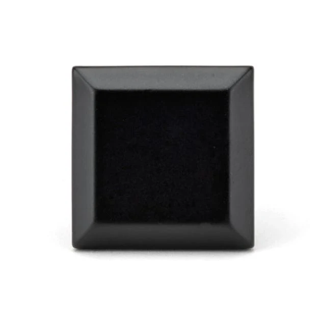 Transitional Square Knob - 1-11/32" x 1-11/32" - Matte Black - Image 2