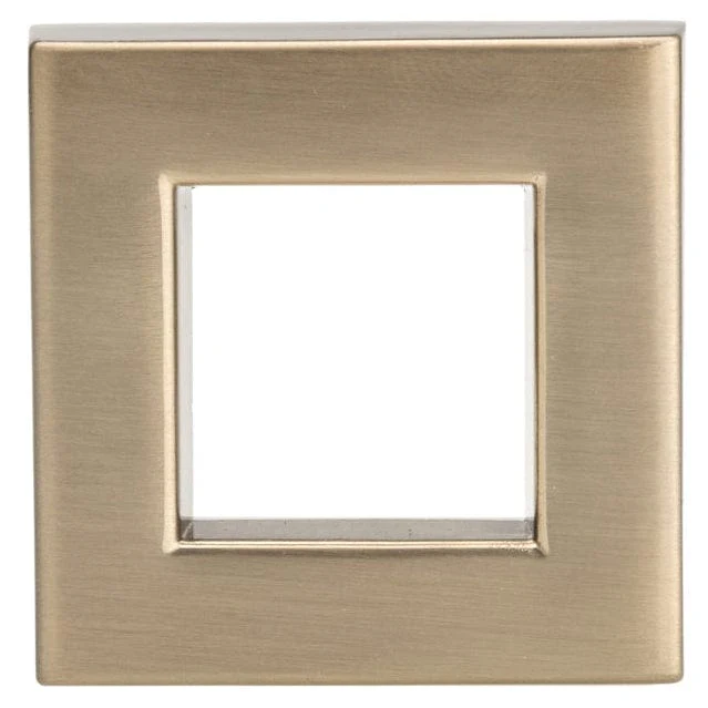 Transitional Knob, 1-21/32" x 1-21/32", Champagne Bronze - Image 2