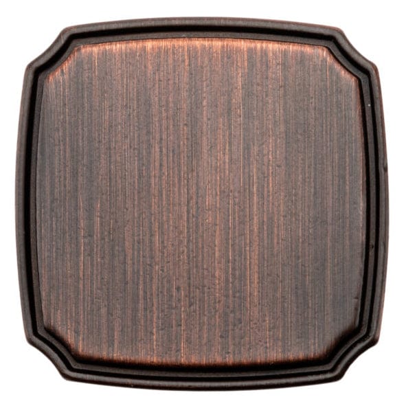 Transitional Knob, 1-3/8" x 1-3/8", Brushed Oil-Rubbed Bronze - Image 2