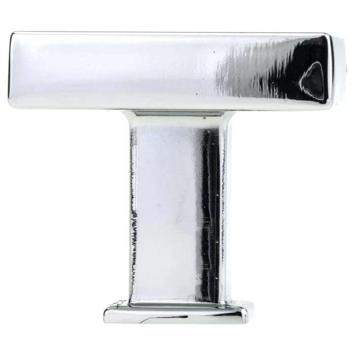 Transitional Beaded Square Knob - 1-5/16" x 1-5/16" - Chrome - Image 3