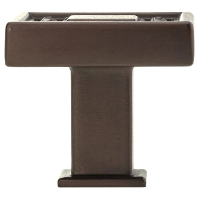 Transitional Knob, 1-5/16" x 1-5/16", Honey Bronze - Image 3