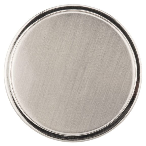 Transitional Step Faced Round Knob with Flared Stepped Base - 1-9/16" Diameter - Brushed Nickel - Image 2