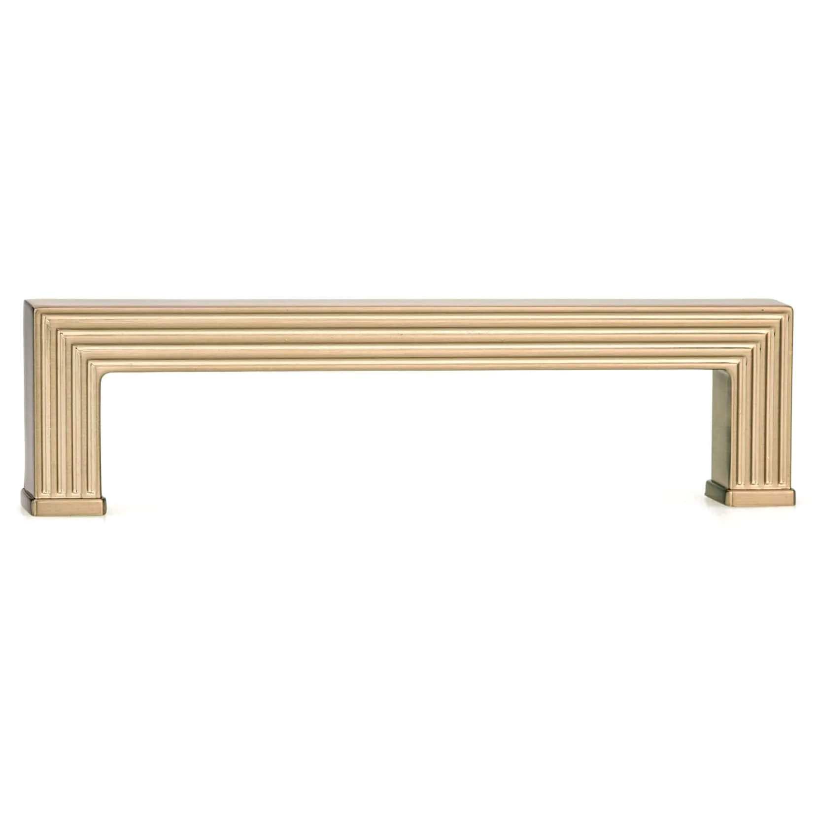Transitional Textured Smooth-Faced Pull - 3-3/4" Center-to-Center - 4-11/32" OL - Champagne Bronze - Image 3