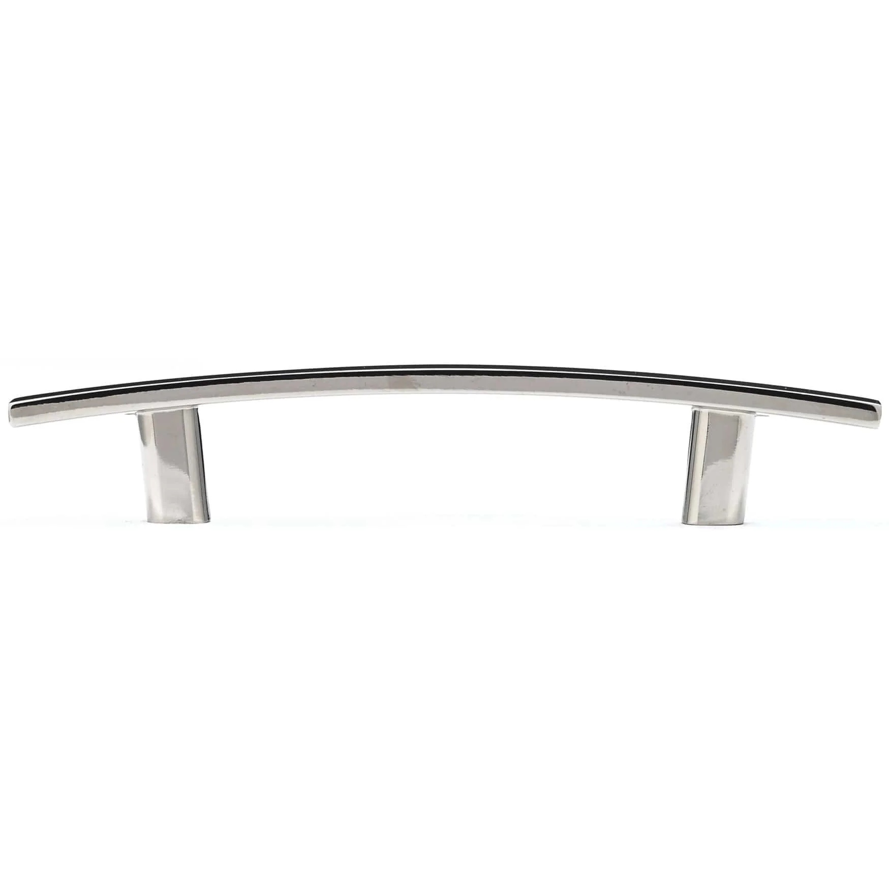 Transitional Curved Pull - 3-3/4" Center-to-Center - 6-7/32" OL - Polished Nickel - Image 3