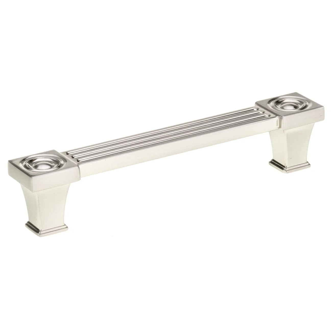 Transitional Pull, 5-1/16" Center-to-Center, Brushed Nickel