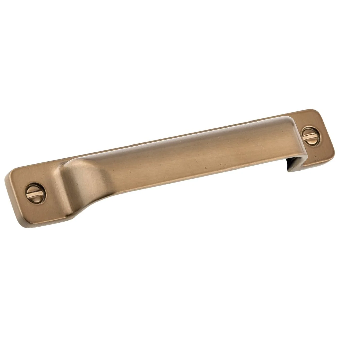 Rectangular Cup Transitional Pull - 5-1/32" Center-to-Center -5-3/4" OL - Champagne Bronze - Image 2
