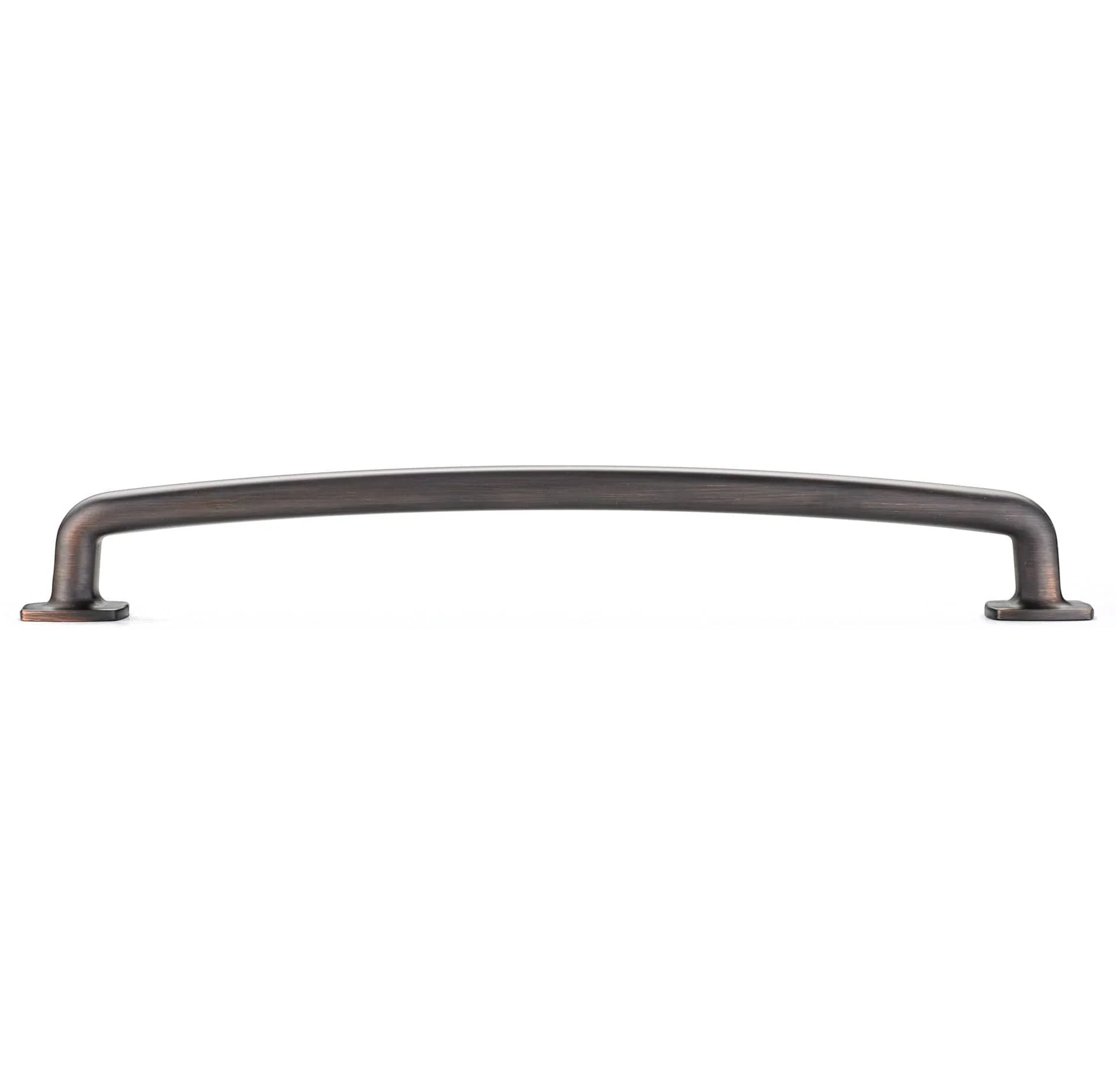 Rounded Corner Transitional Pull - 7-9/16" Center-to-Center - 8-7/16" OL - Brushed Oil-Rub Bronze - Image 3