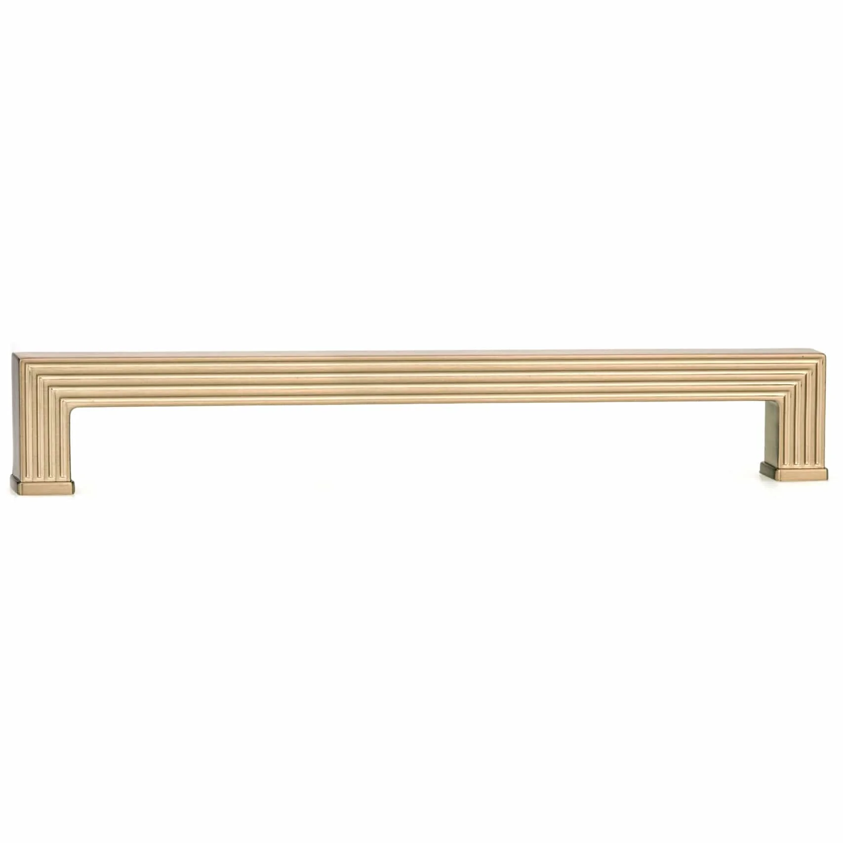 Textured Transitional Pull - 7-9/16" Center-to-Center - 8-7/32" OL- Champagne Bronze - Image 3