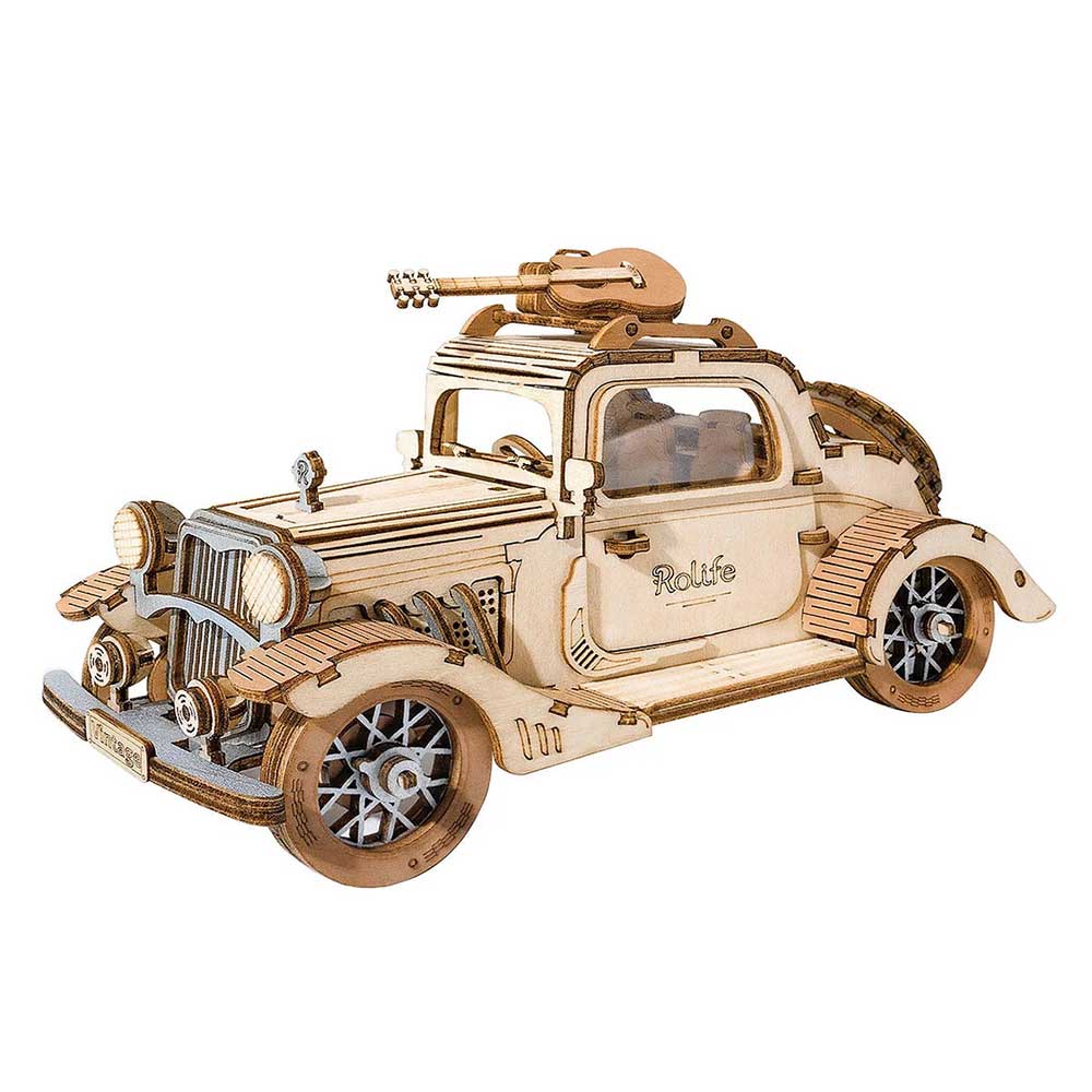 Vintage Car 3D Wooden Puzzle Kit