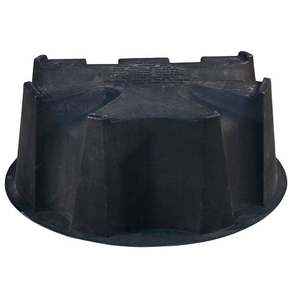 Black Rain Barrel Stand for 50 gallon Rain Barrels with Flat Back