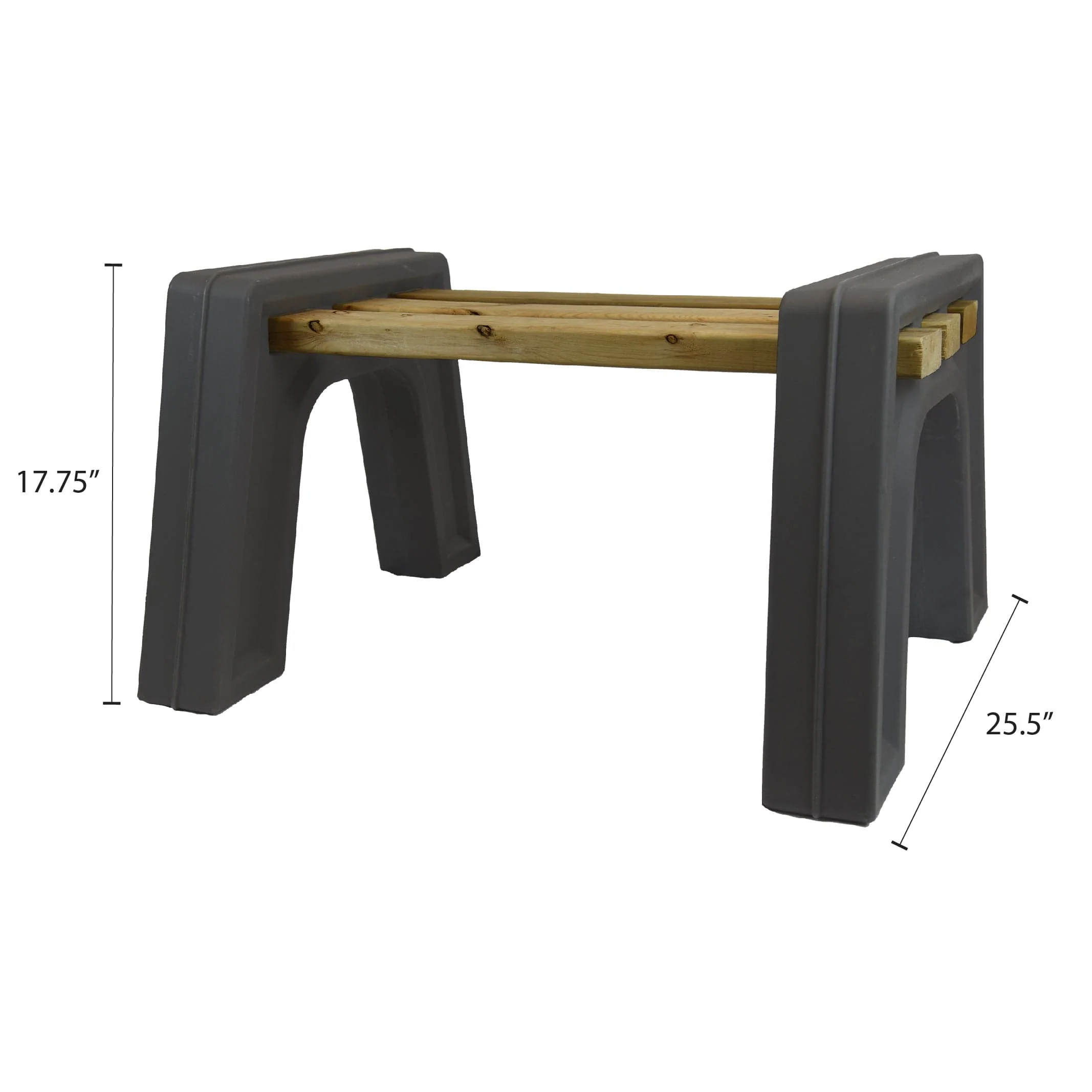 Custom Length Lightweight Backless Bench Ends - Image 16