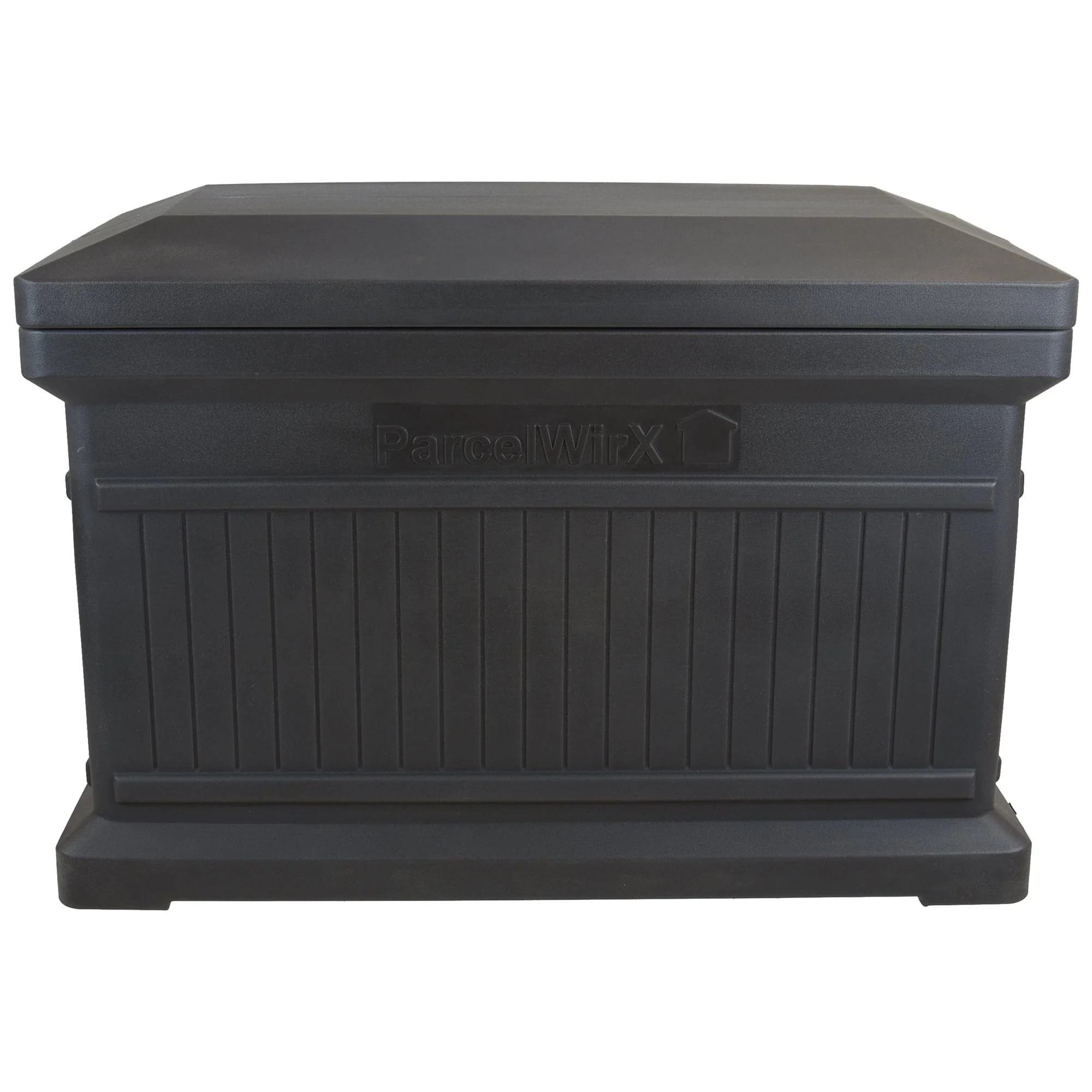 ParcelWirx Horizontal Package Delivery Box with Lift Off Lid Graphite