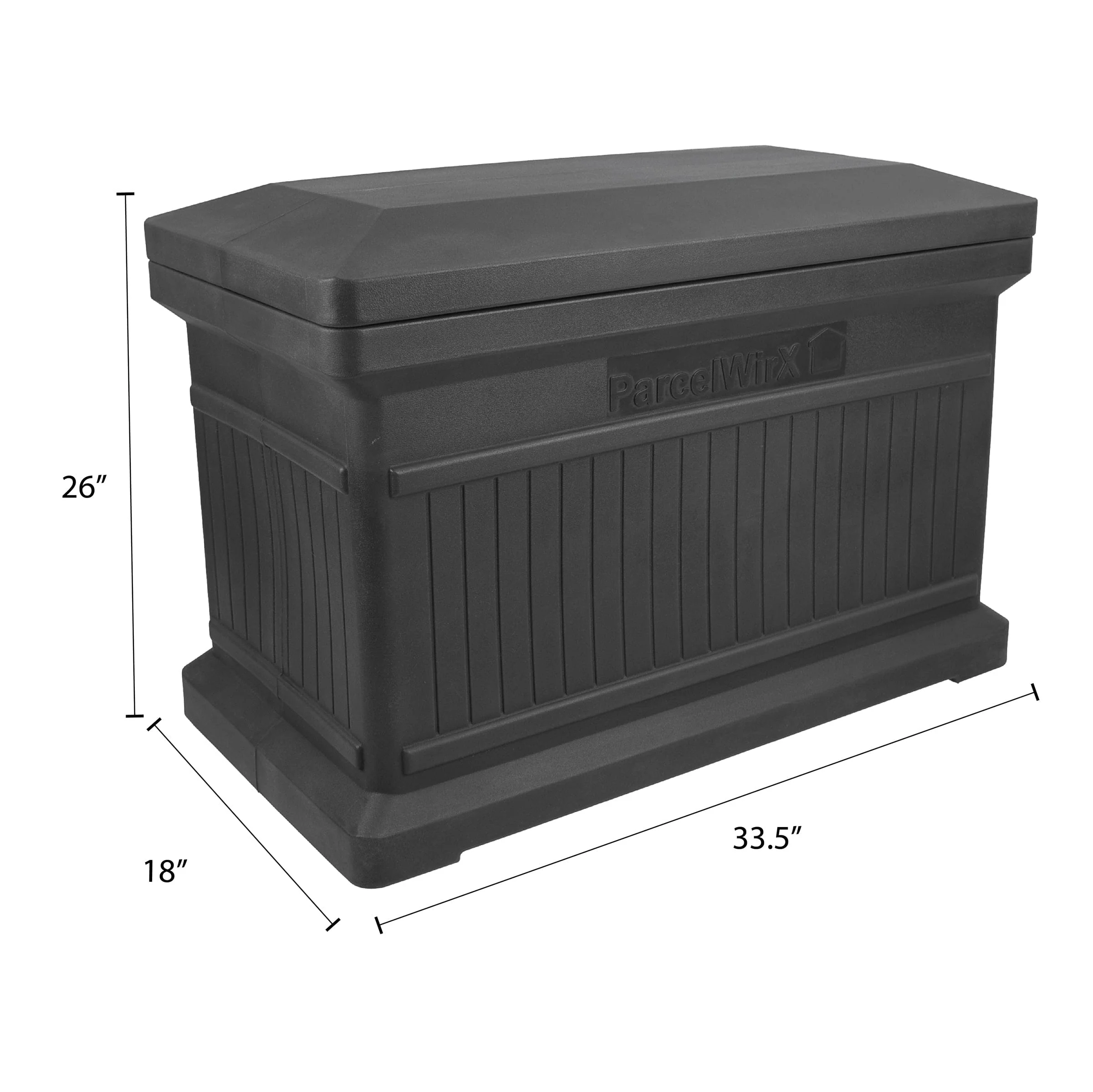 ParcelWirx Horizontal Package Delivery Box with Lift Off Lid Graphite - Image 6