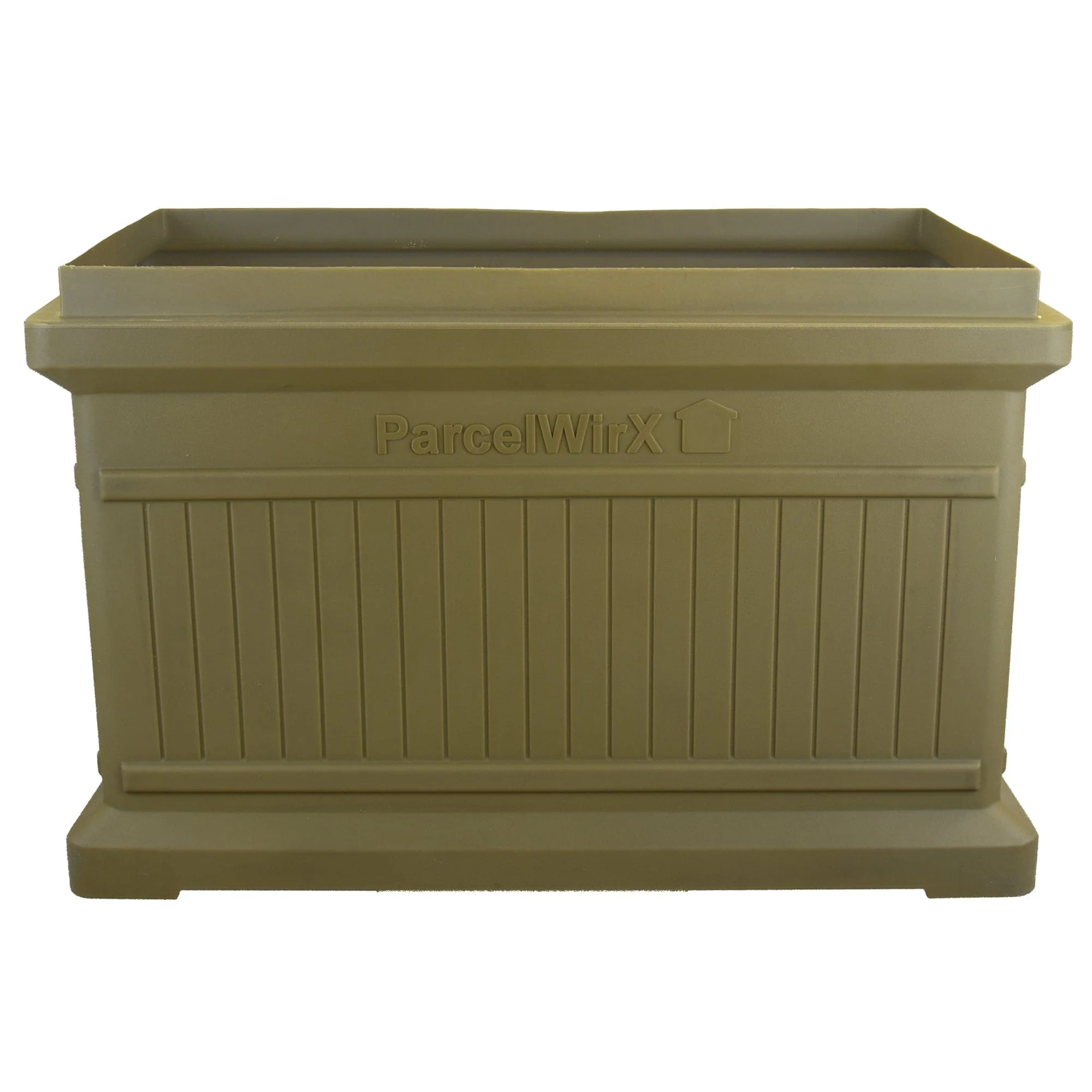 ParcelWirx Horizontal Package Delivery Box with Lift Off Lid Oak - Image 2