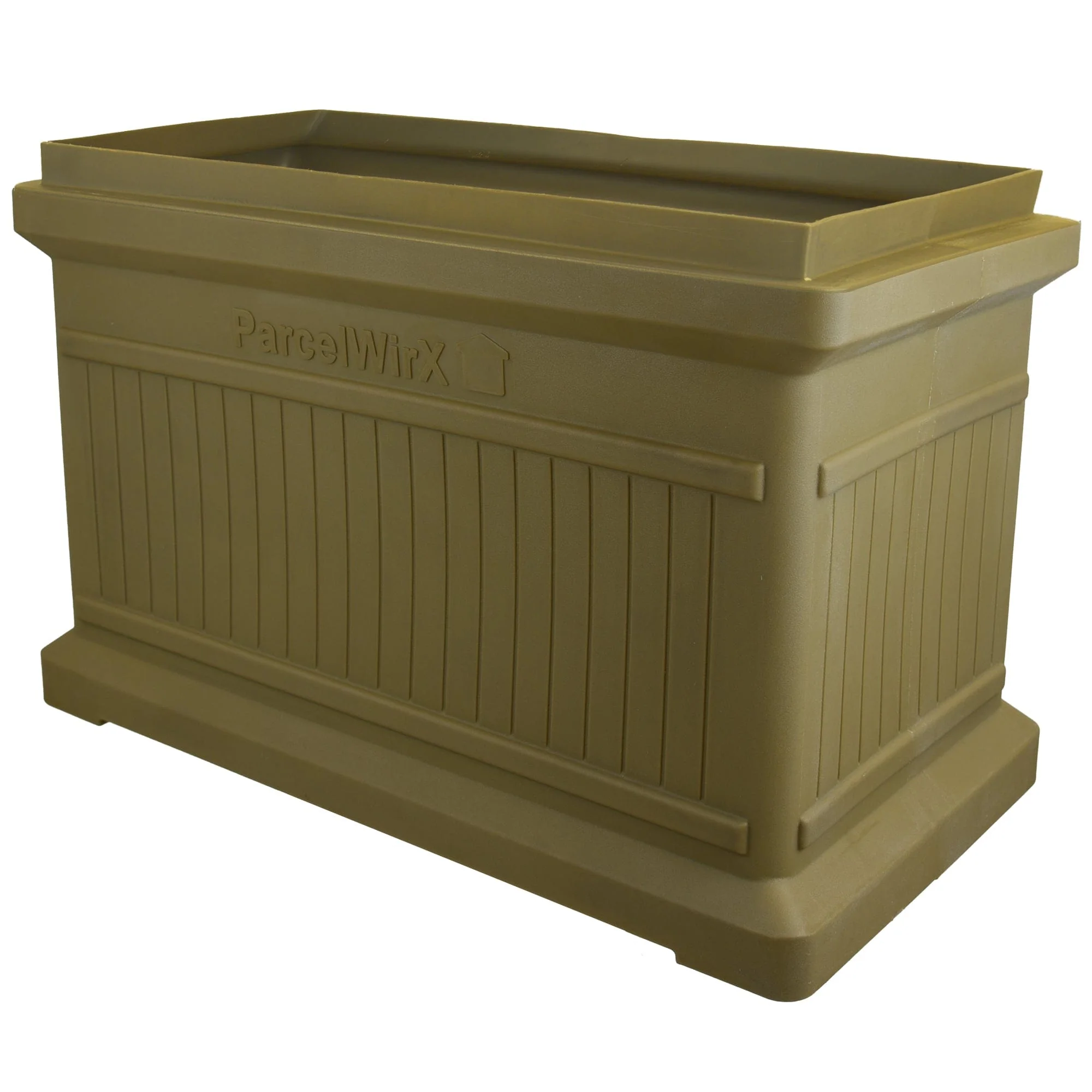 ParcelWirx Horizontal Package Delivery Box with Lift Off Lid Oak - Image 3