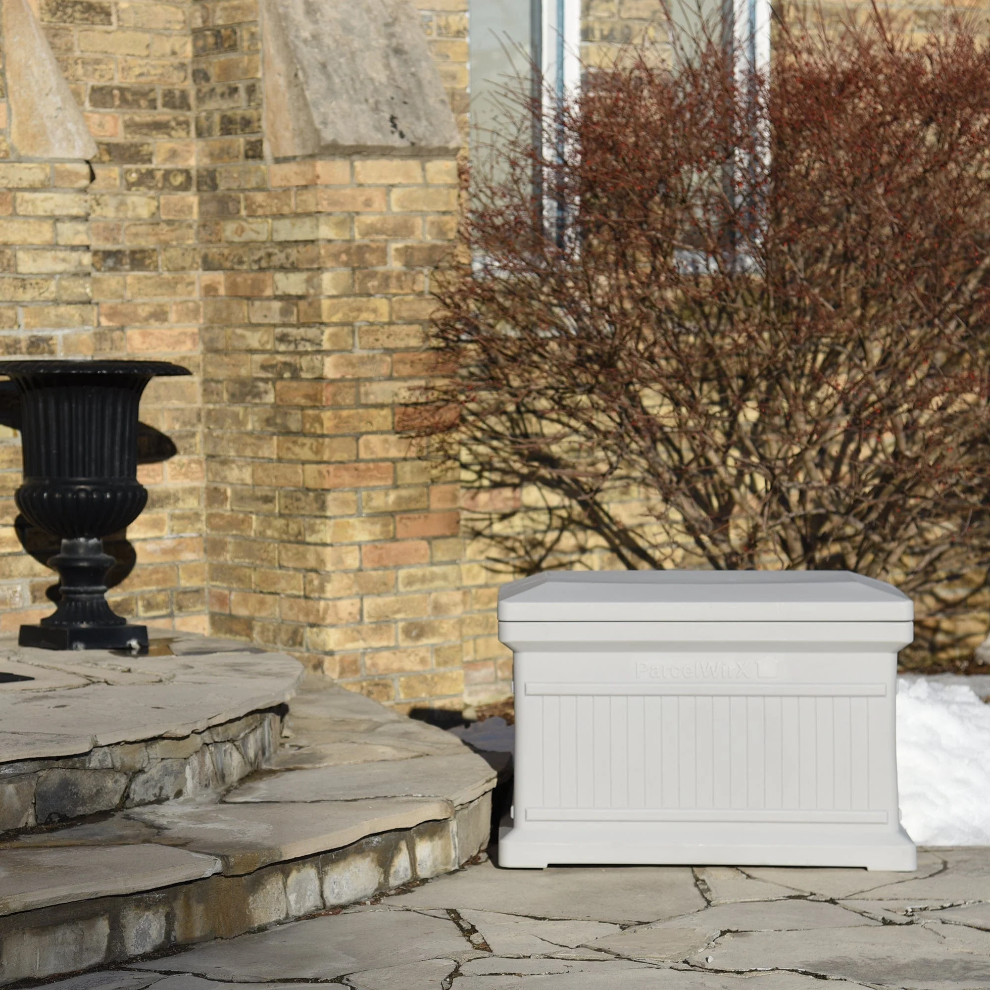 ParcelWirx Horizontal Package Delivery Box with Lift Off Lid Slate Gray - Image 5
