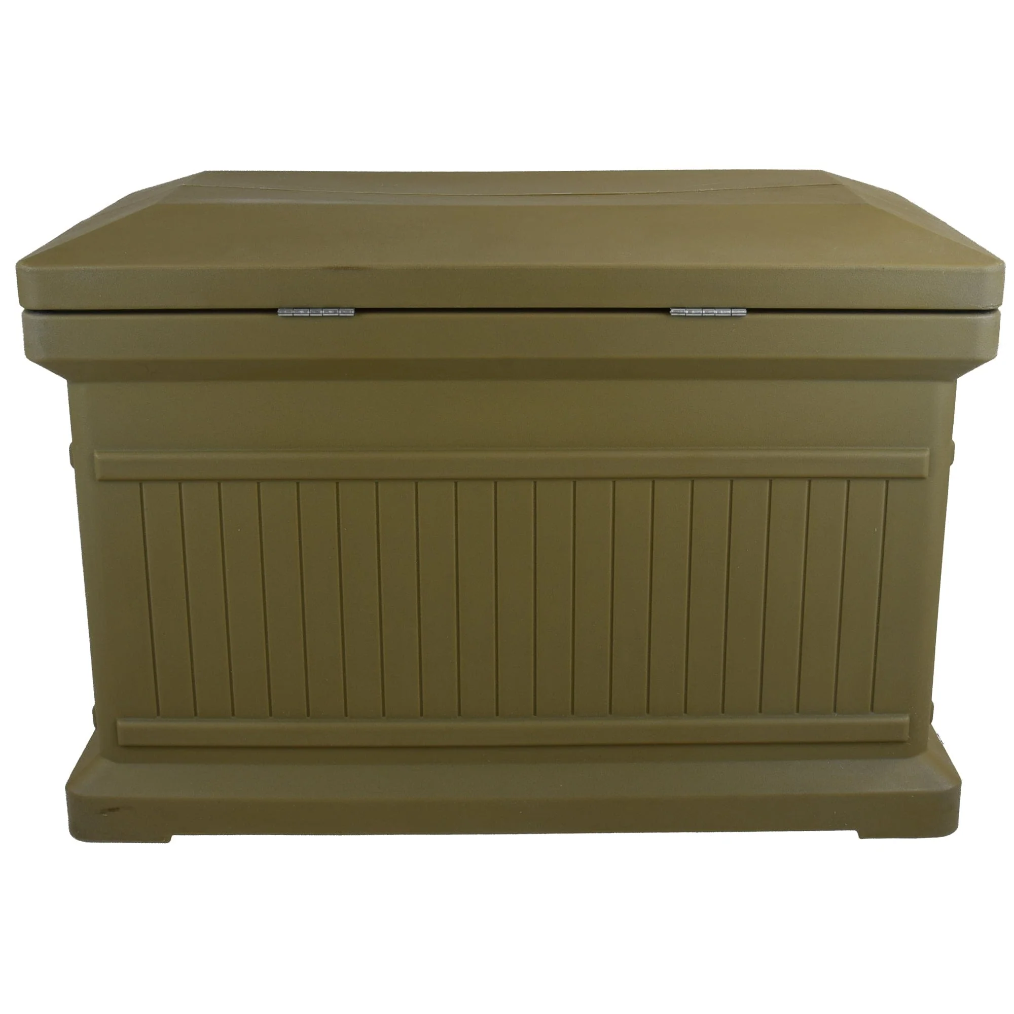 ParcelWirx Premium Horizontal Lockable Package Delivery Box with Hinged Lid Oak - Image 3
