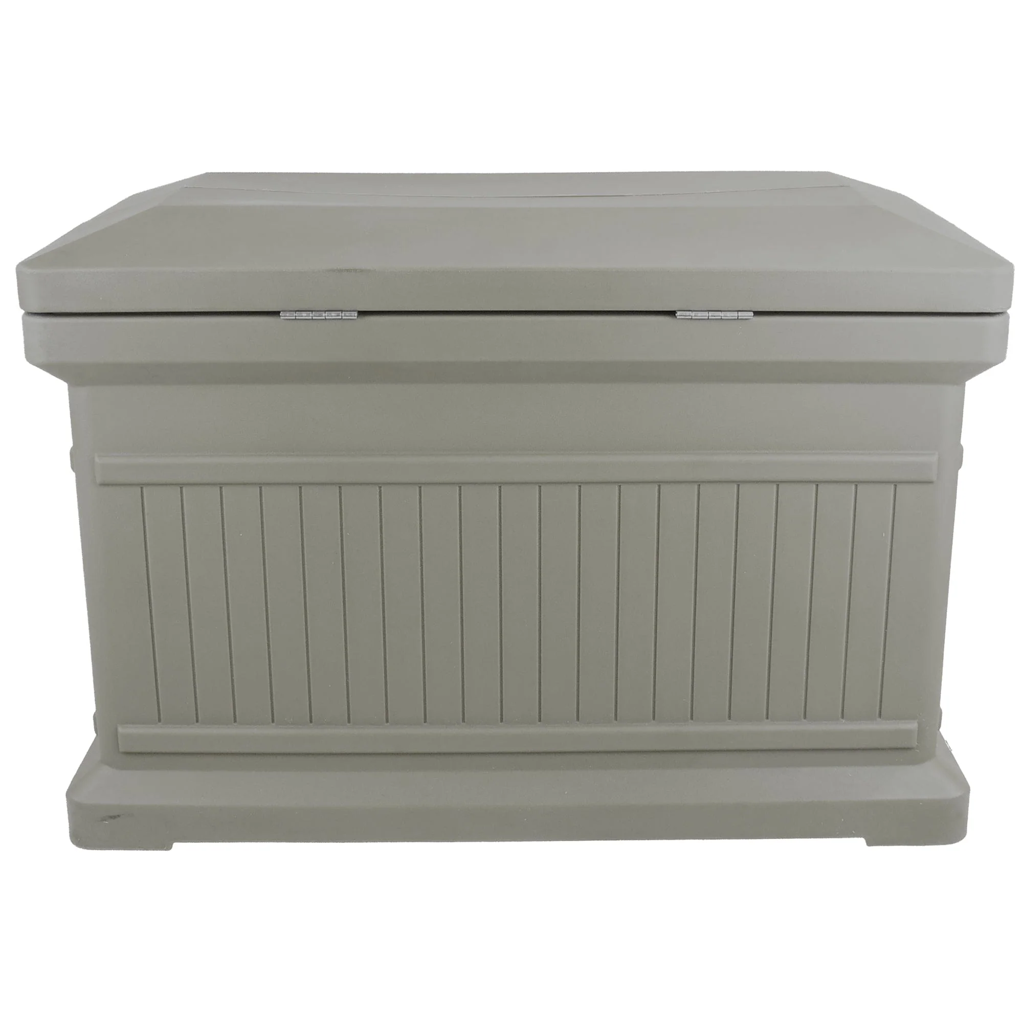 ParcelWirx Premium Horizontal Lockable Package Delivery Box with Hinged Lid Prestige Pewter - Image 3