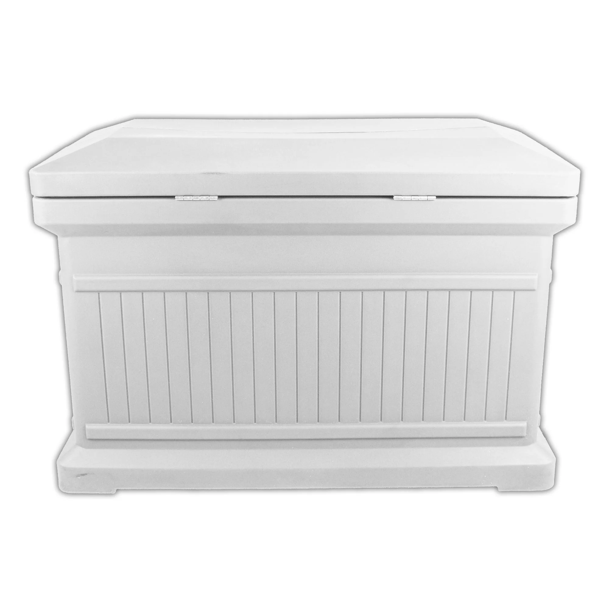 ParcelWirx Premium Horizontal Lockable Package Delivery Box with Hinged Lid Slate Gray - Image 3