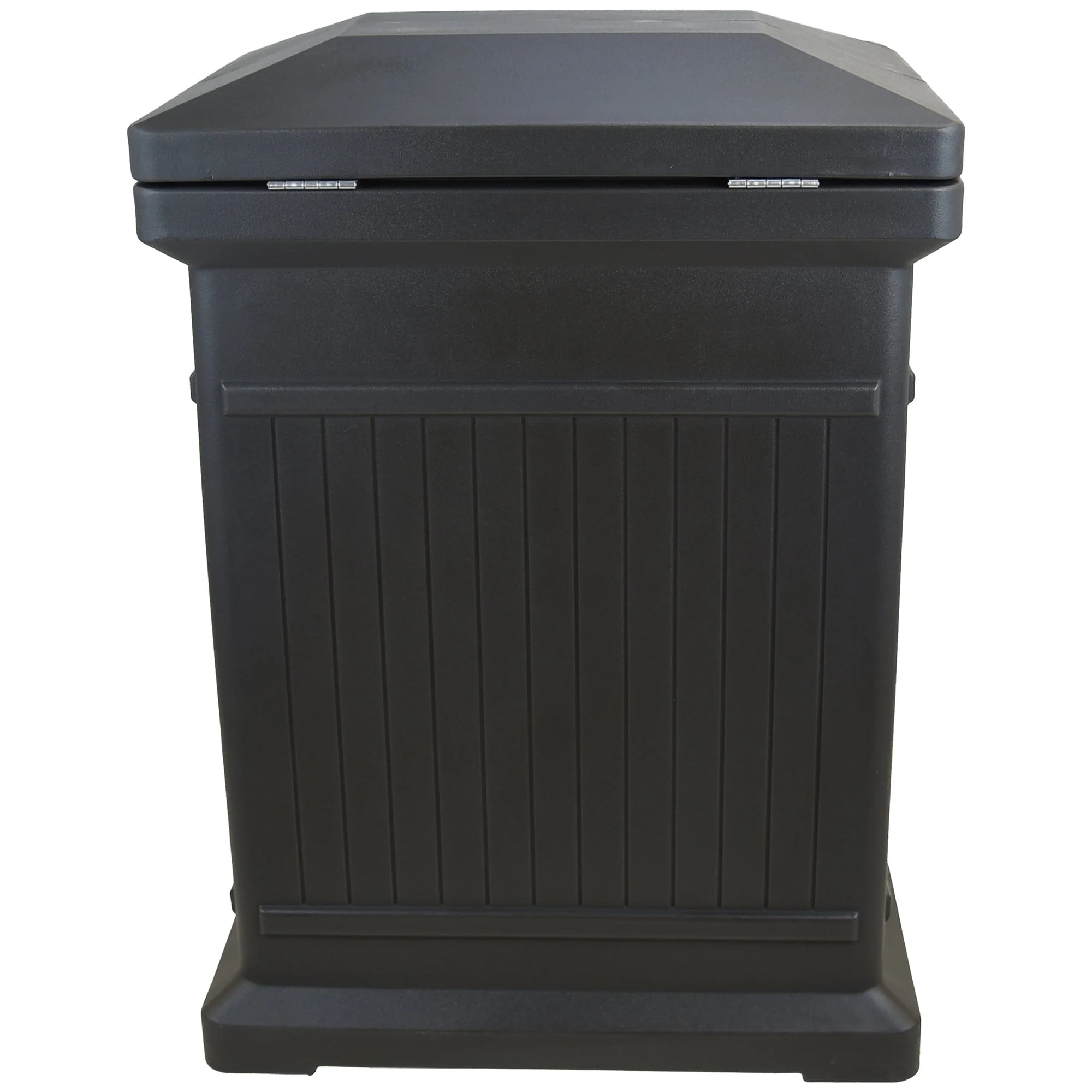 ParcelWirx Premium Vertical Lockable Package Delivery Box with Hinged Lid Graphite - Image 4