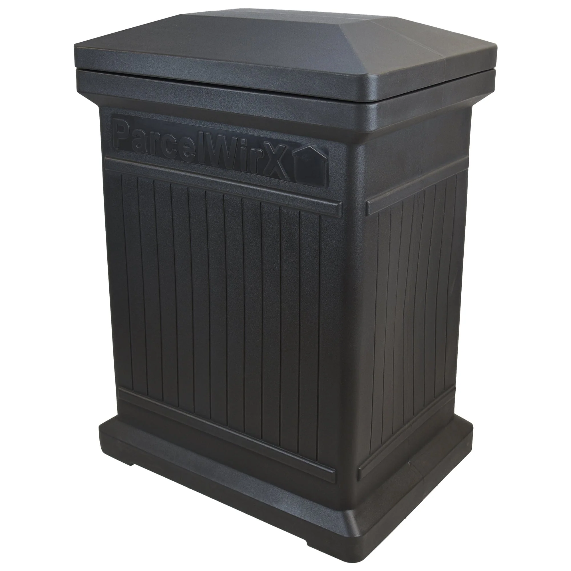 ParcelWirx Vertical Package Delivery Box with Lift Off Lid Graphite - Image 2