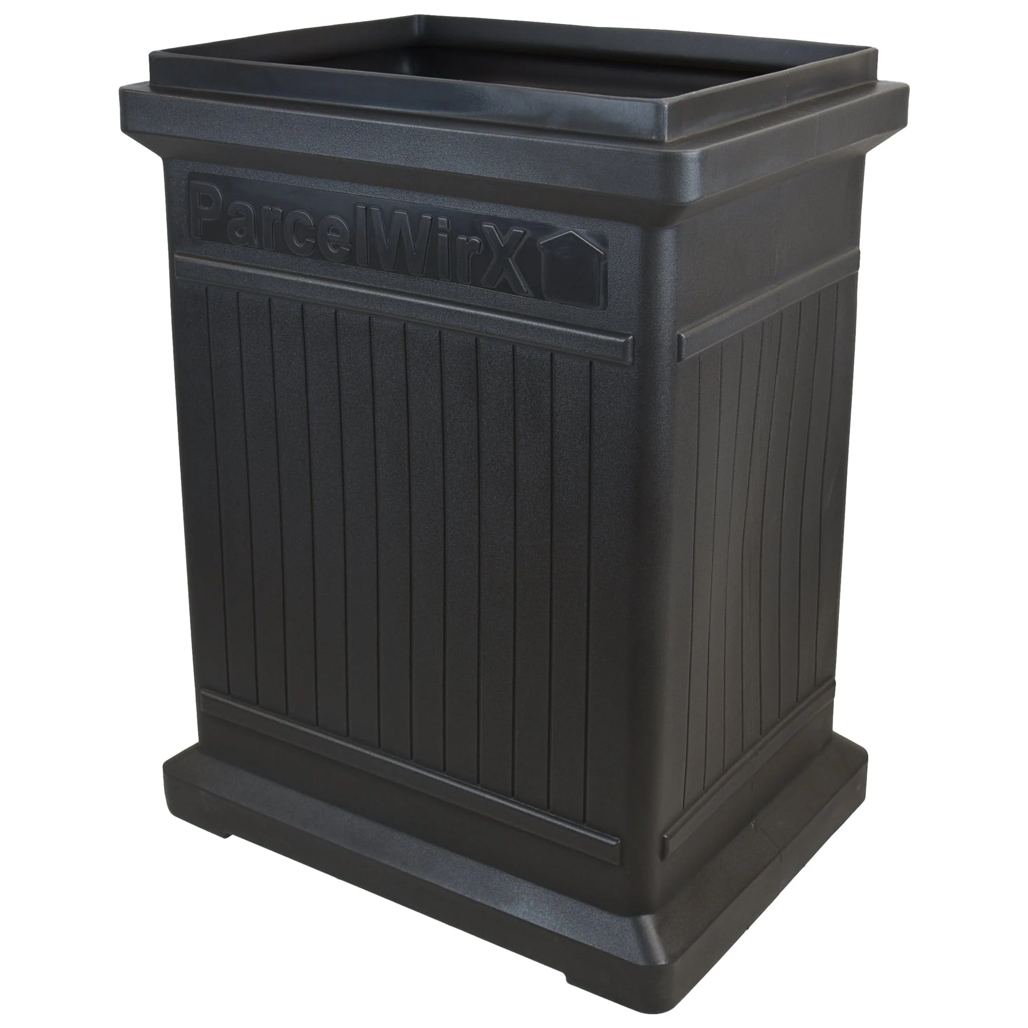 ParcelWirx Vertical Package Delivery Box with Lift Off Lid Graphite - Image 3