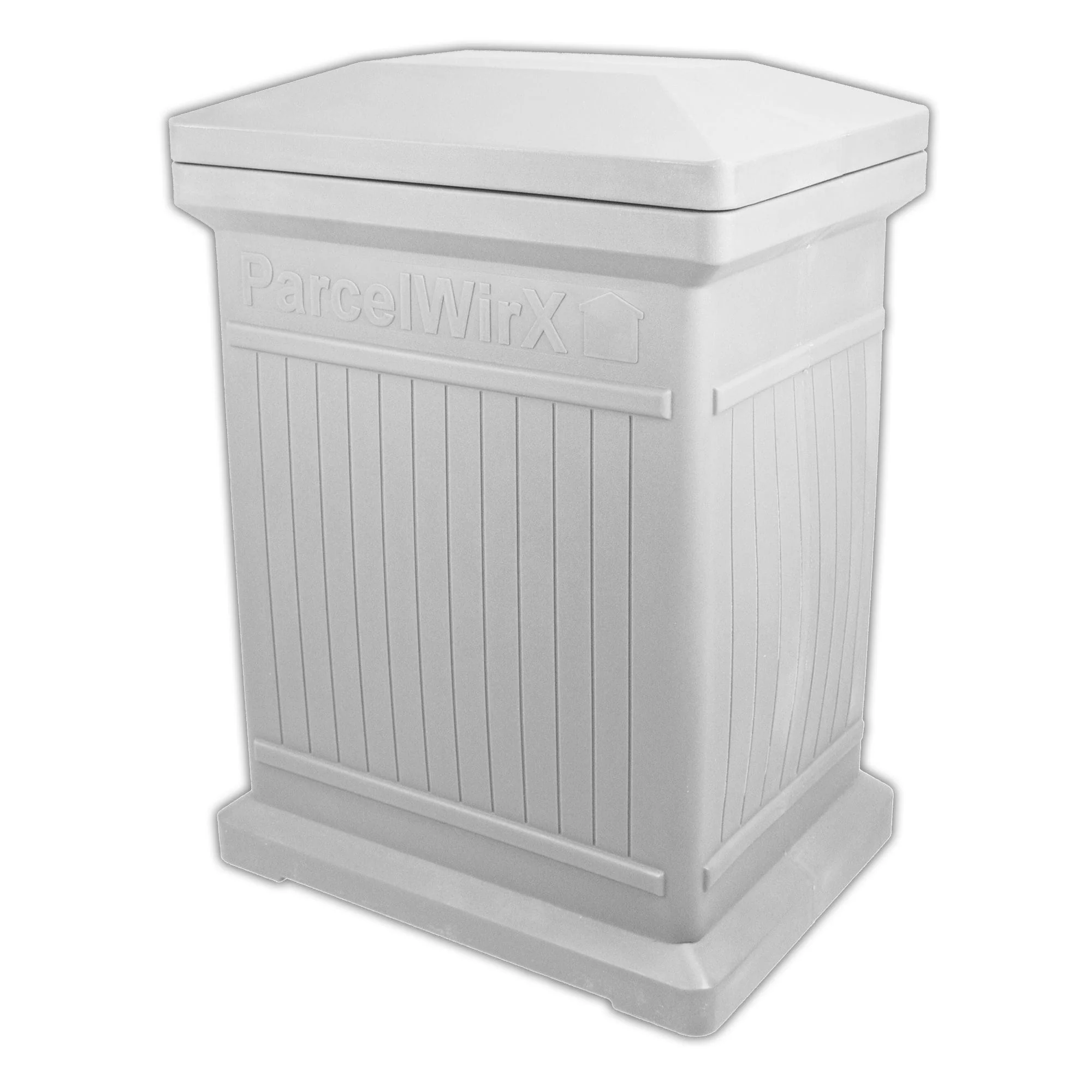 ParcelWirx Vertical Package Delivery Box with Lift Off Lid Slate Gray - Image 2