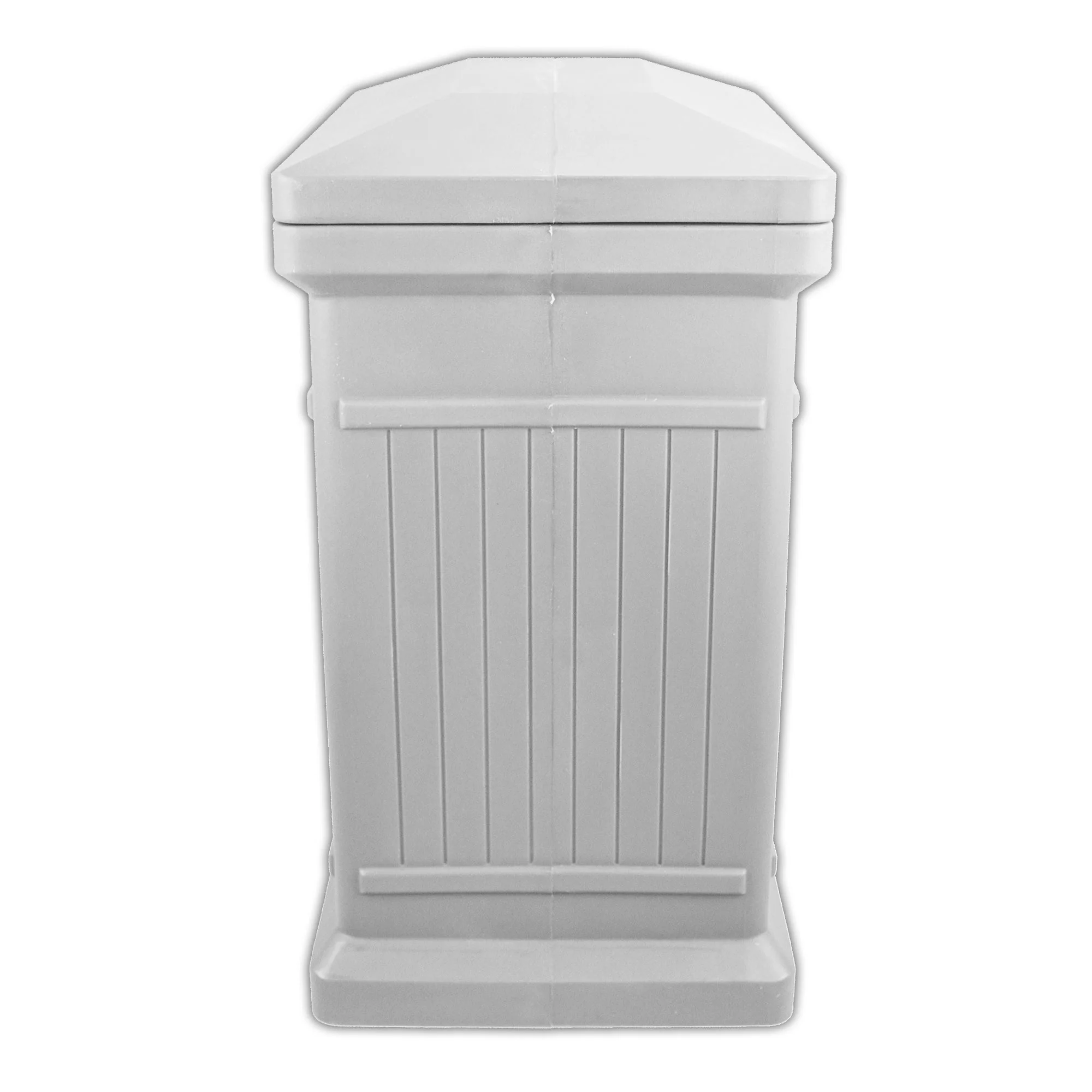 ParcelWirx Vertical Package Delivery Box with Lift Off Lid Slate Gray - Image 4