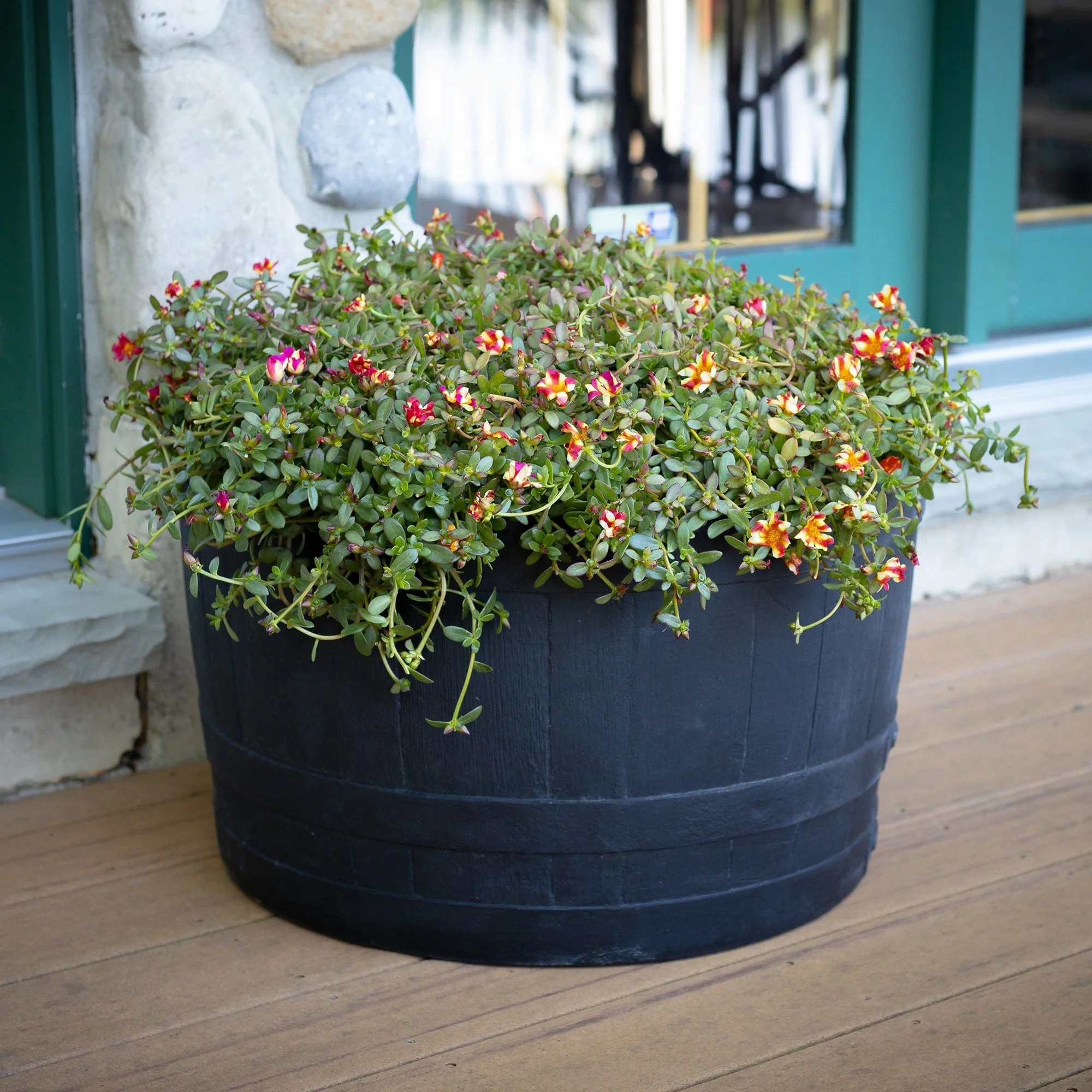 Planter Barrel Black - Image 5