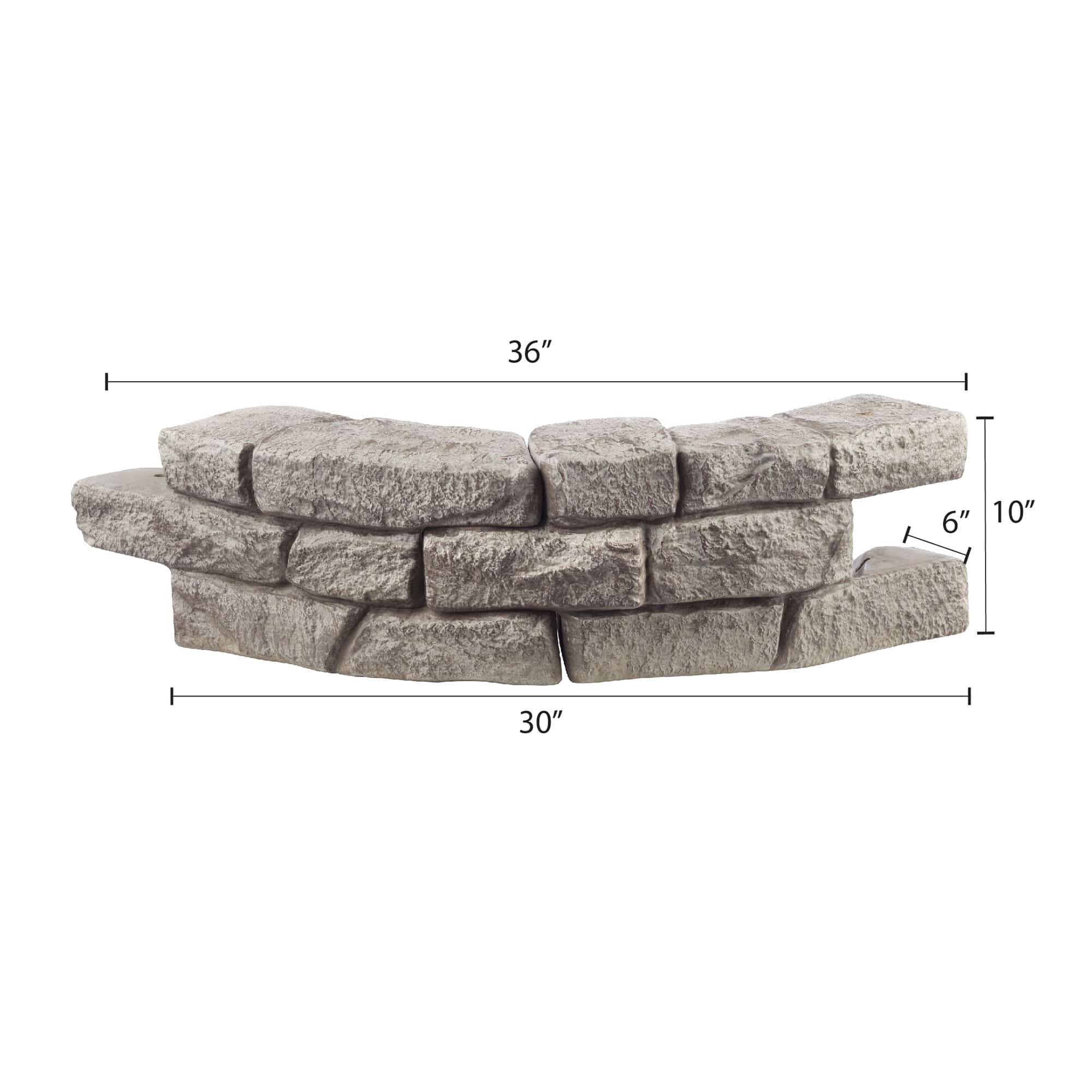 Rock Lock Raised Garden Bed Curved Rock Pack of 2 - Image 8
