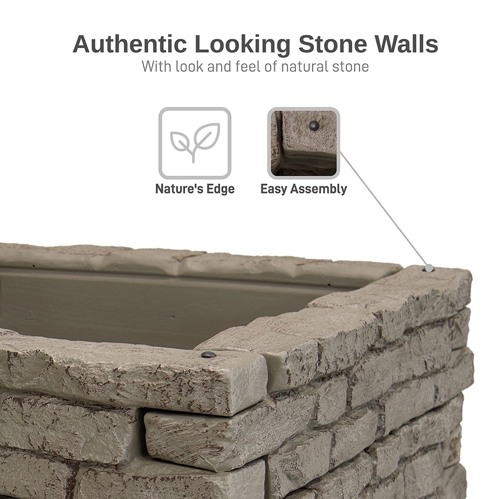 Rock Lock Raised Garden Bed Straight Rock Pack of 2 - Image 2