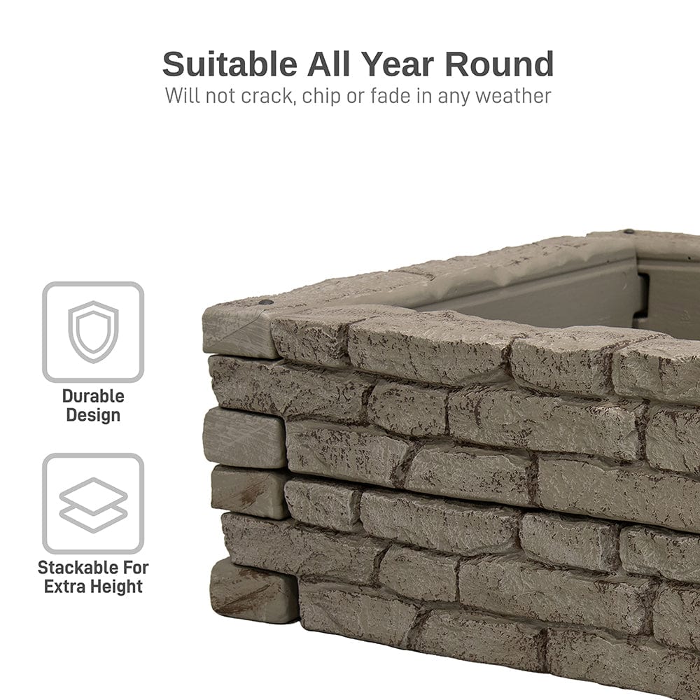 Rock Lock Raised Garden Bed Straight Rock Pack of 2 - Image 5