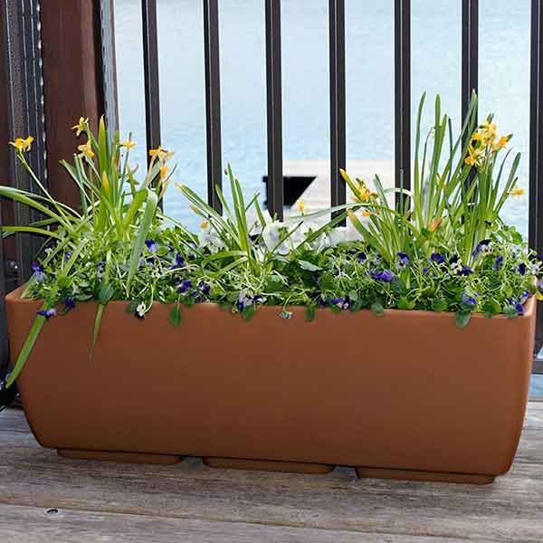 Urban Planter, 30" x 10", Terra Cotta - Image 2