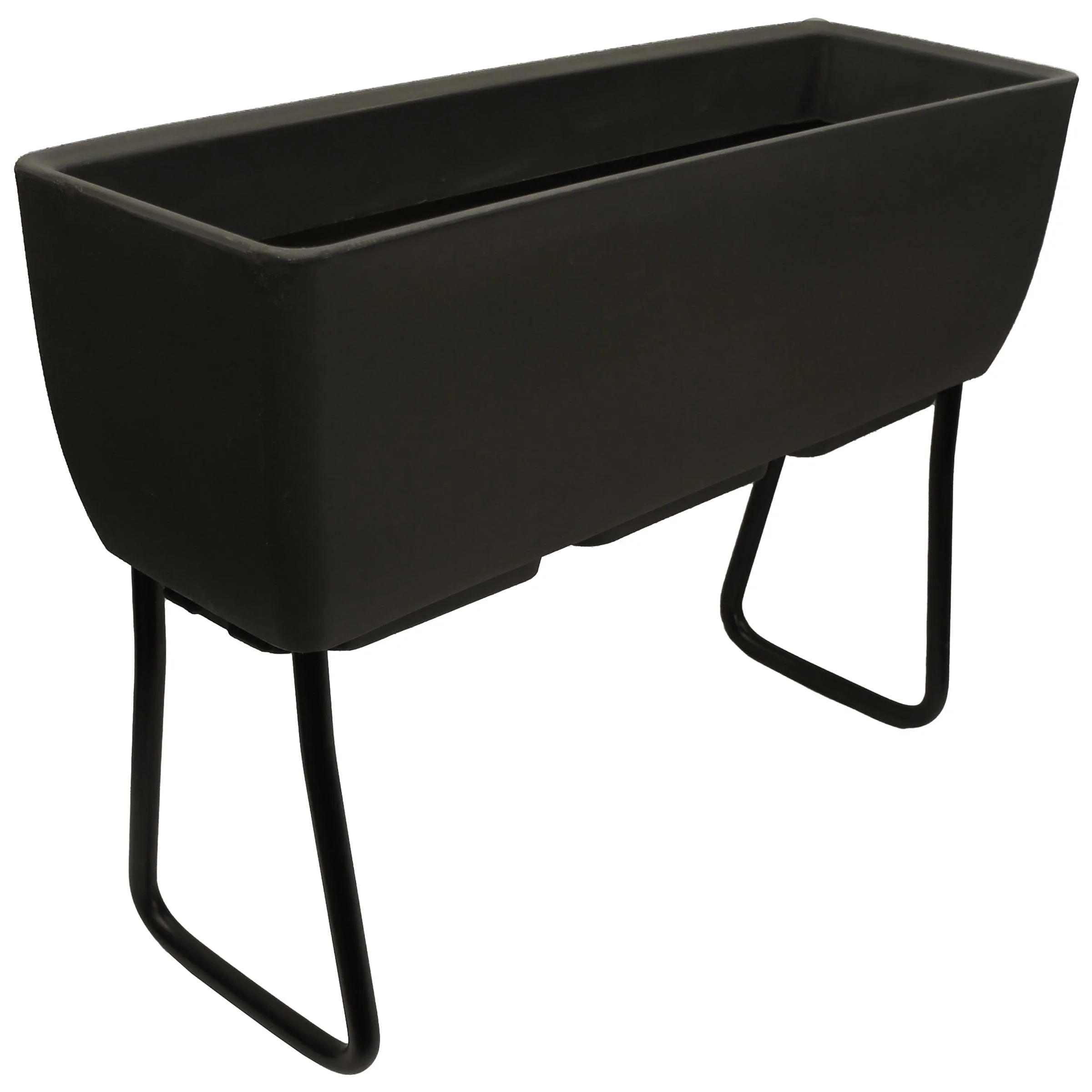 Vertical Live Wall Planter Base Unit Only for 30" x 10" Rectangular Planters with Wrought Iron Stand