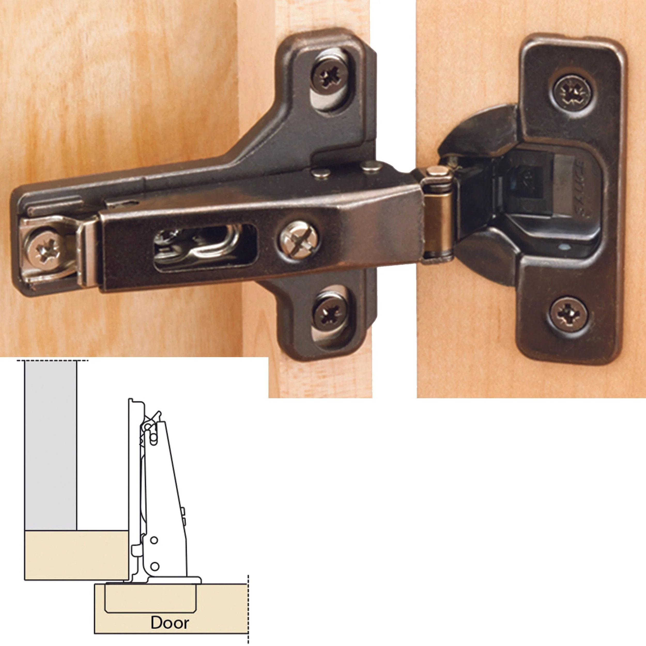 105° Silentia Soft Close Hinge - Pair - Image 3