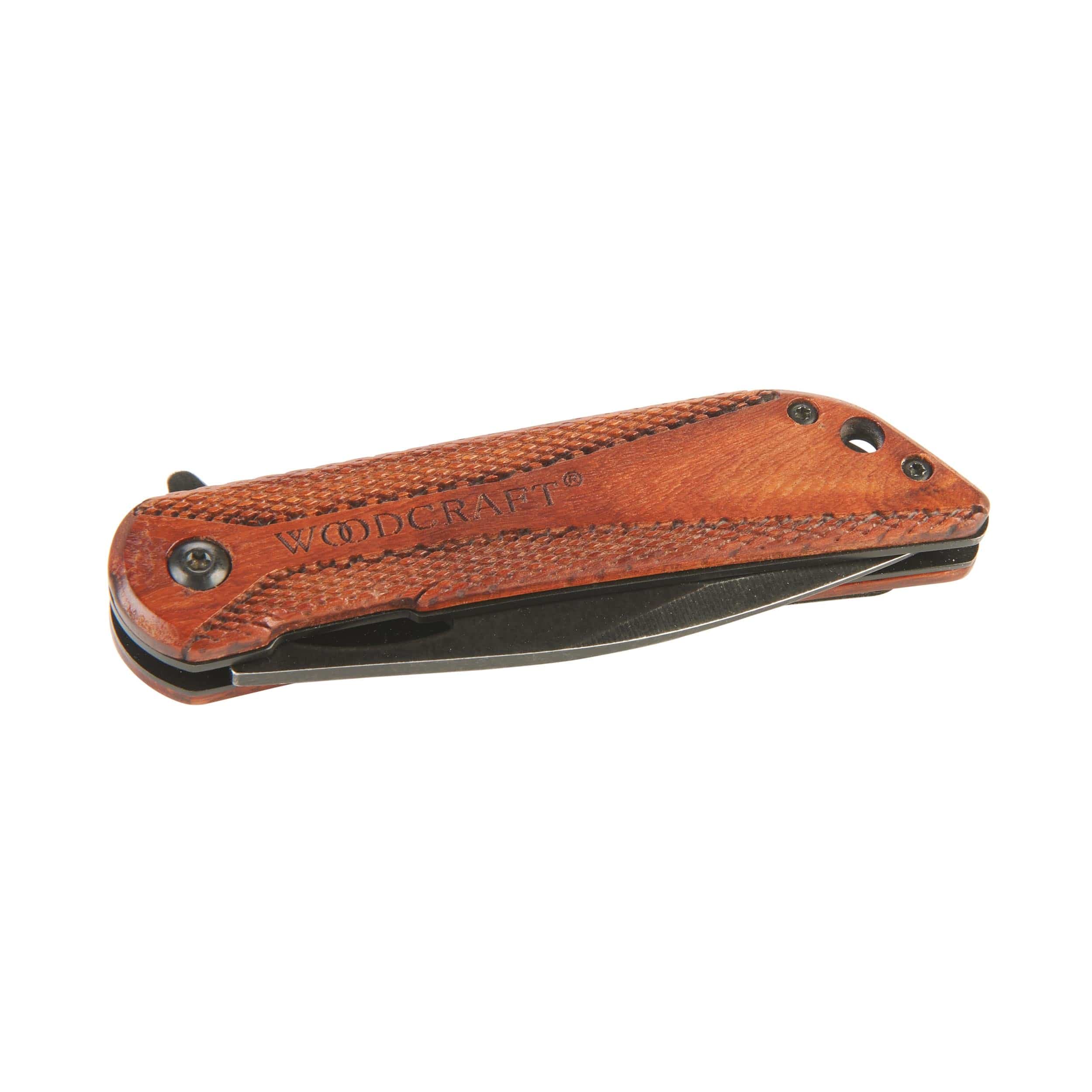 2023 Edition Woodcraft Drop Point Swift Assist Opening Pocket Knife - 3" Blade - Image 2