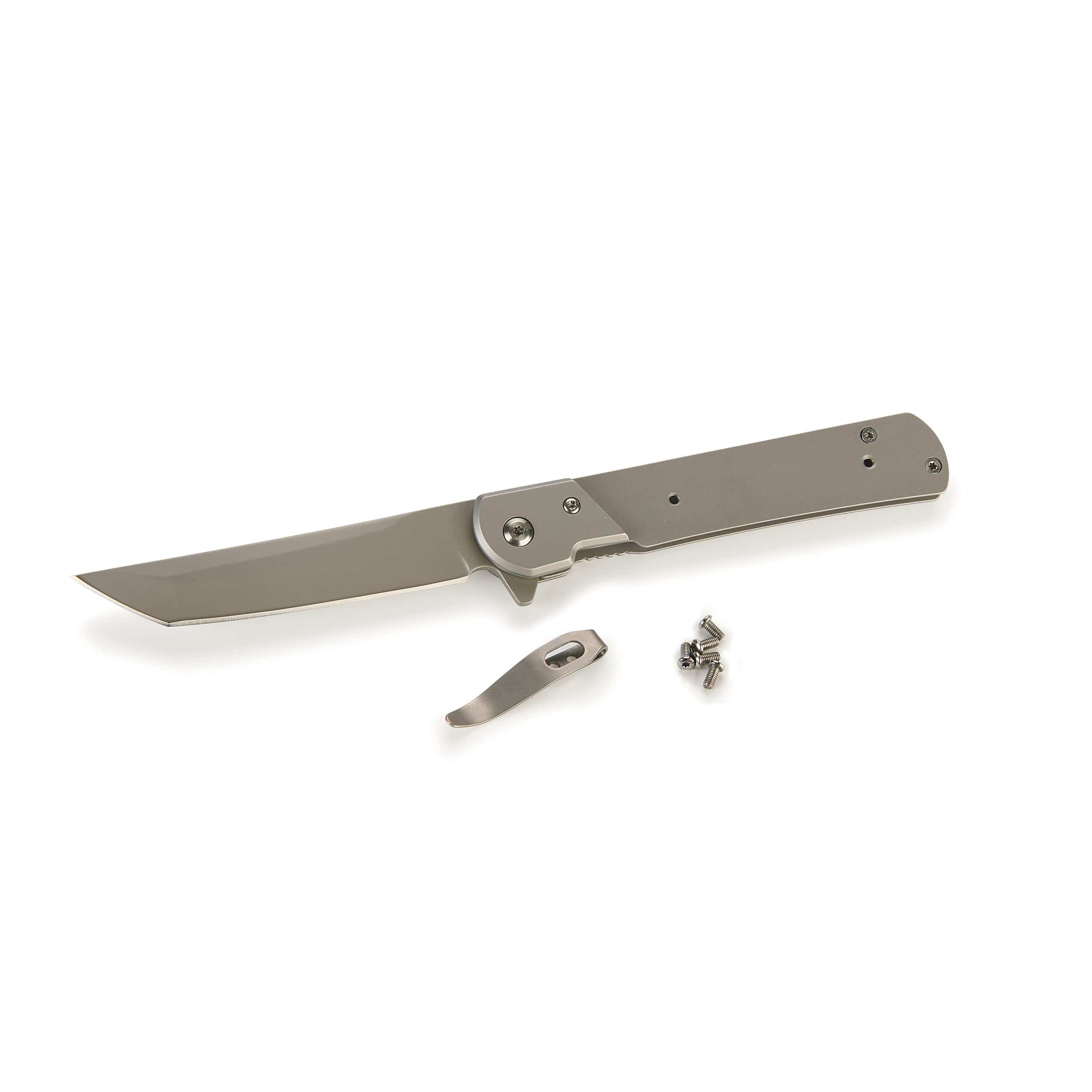Tanto Liner Lock Folder Knife For Hunting & Fishing - 8" - Unfinished Kit