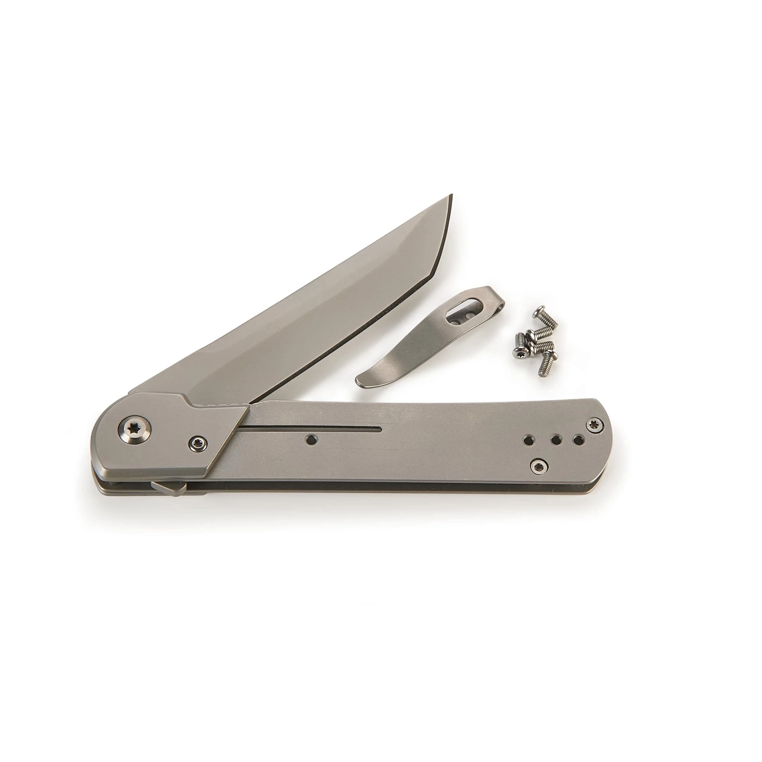 Tanto Liner Lock Folder Knife For Hunting & Fishing - 8" - Unfinished Kit - Image 2