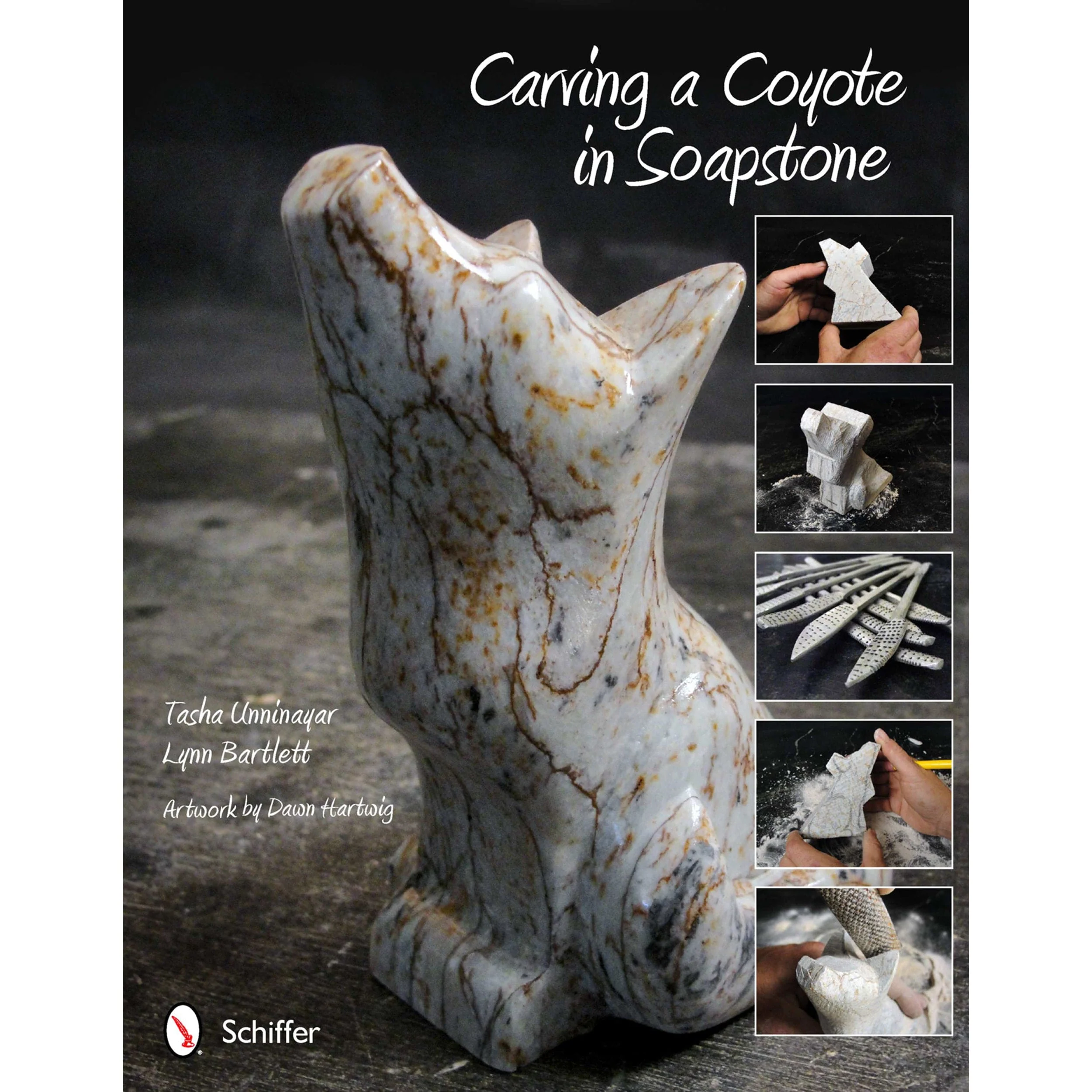 Carving a Coyote in Soapstone
