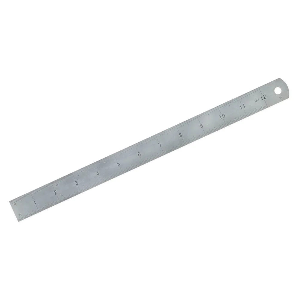Center Finding Rule - Stainless Steel - 12"