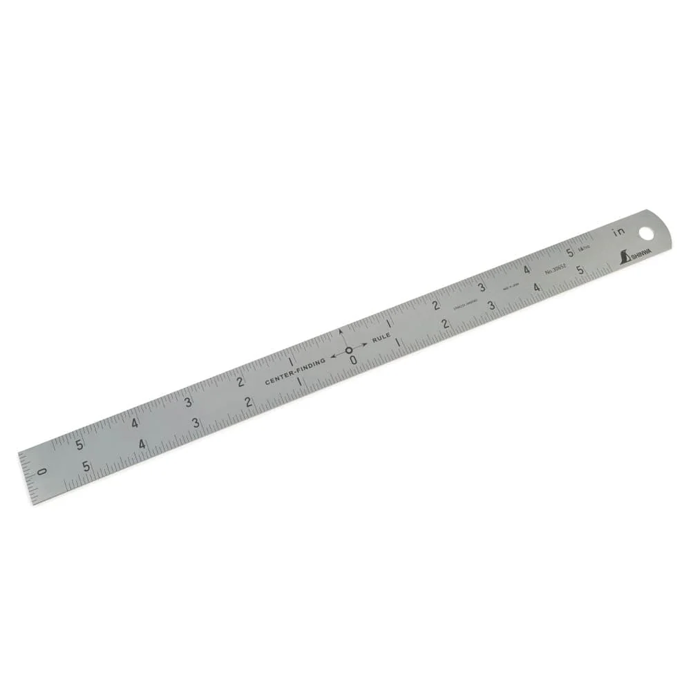 Center Finding Rule - Stainless Steel - 12" - Image 2