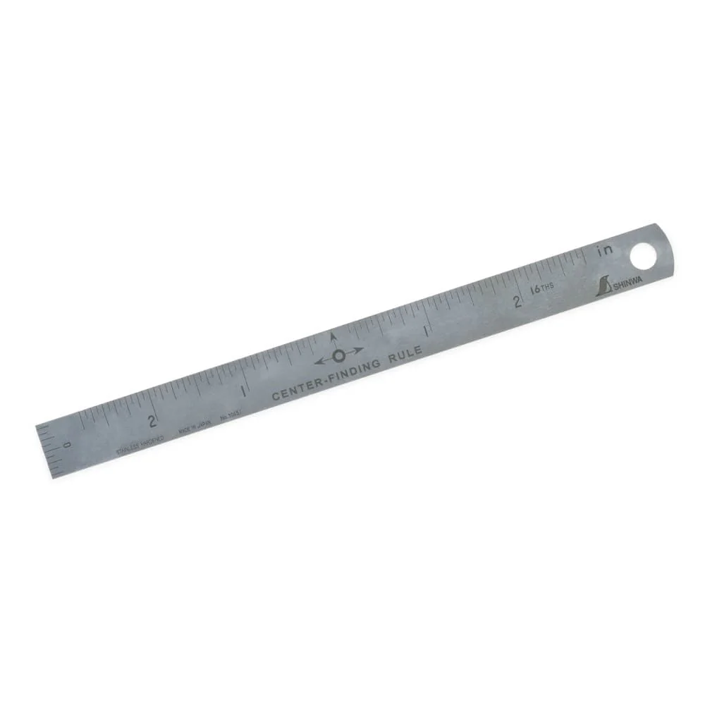 Center Finding Rule - Stainless Steel - 6"