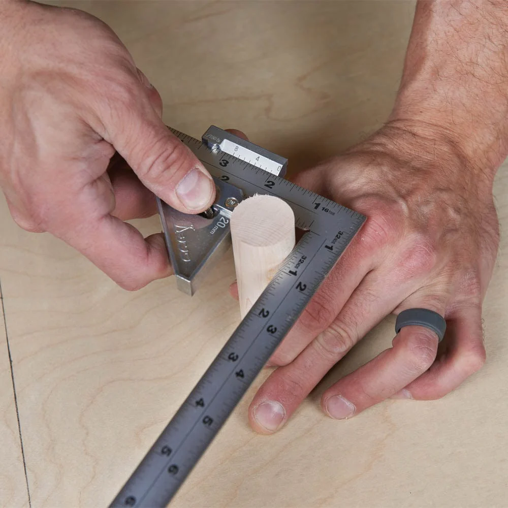 Wide Carpenter's Square with Hard Chrome Finish and Metal Stopper - 20" x 10" - Image 5