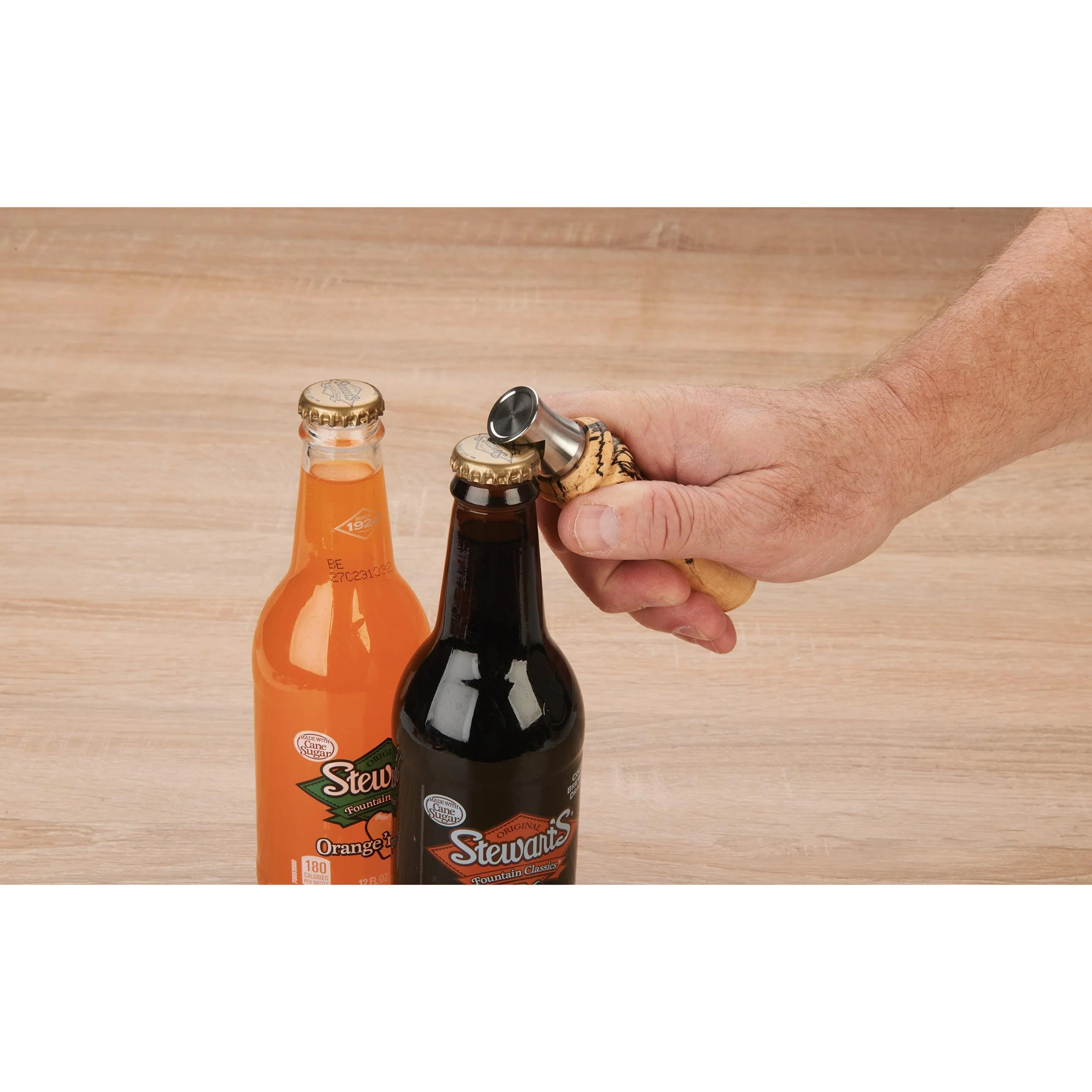 Stand-Up Stainless Steel Bottle Opener Turning Kit - Image 4