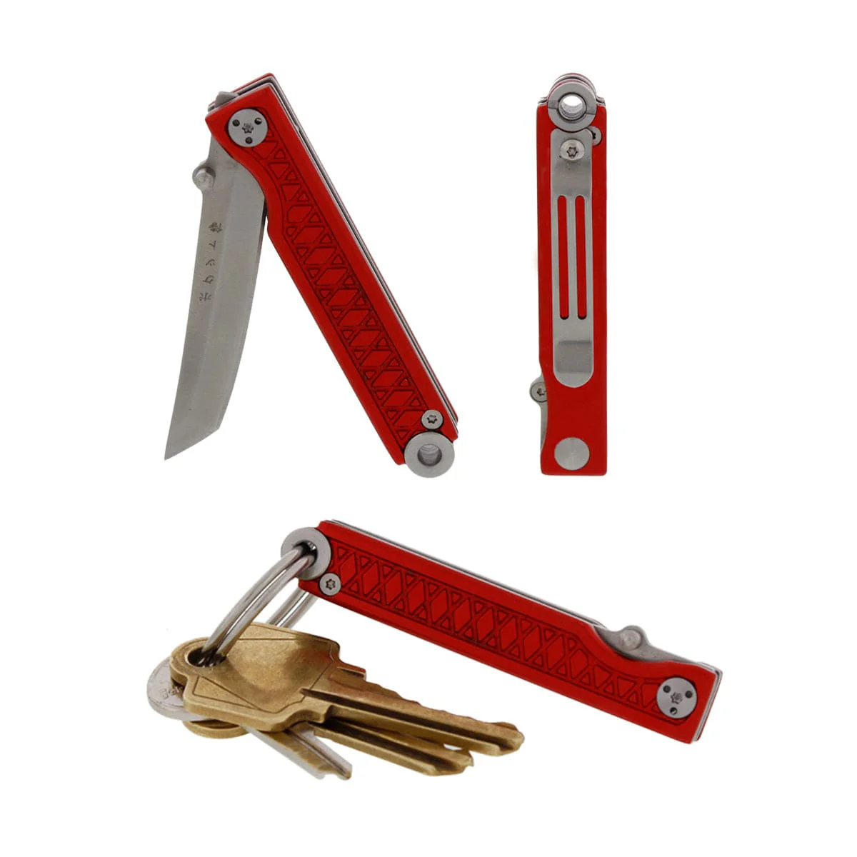 Pocket Samurai  Keychain Knife - Red - Image 4